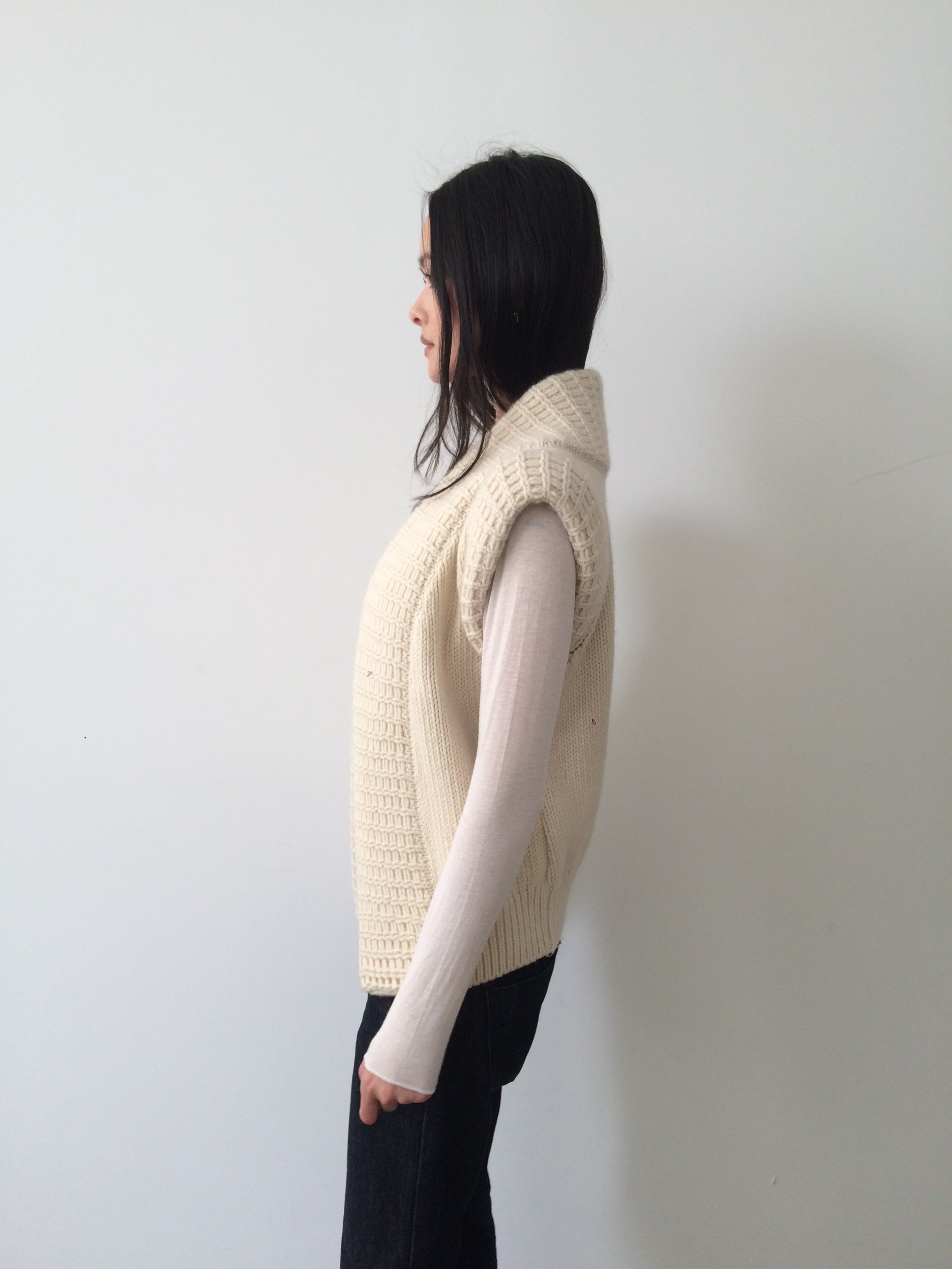 balenciaga cream knit