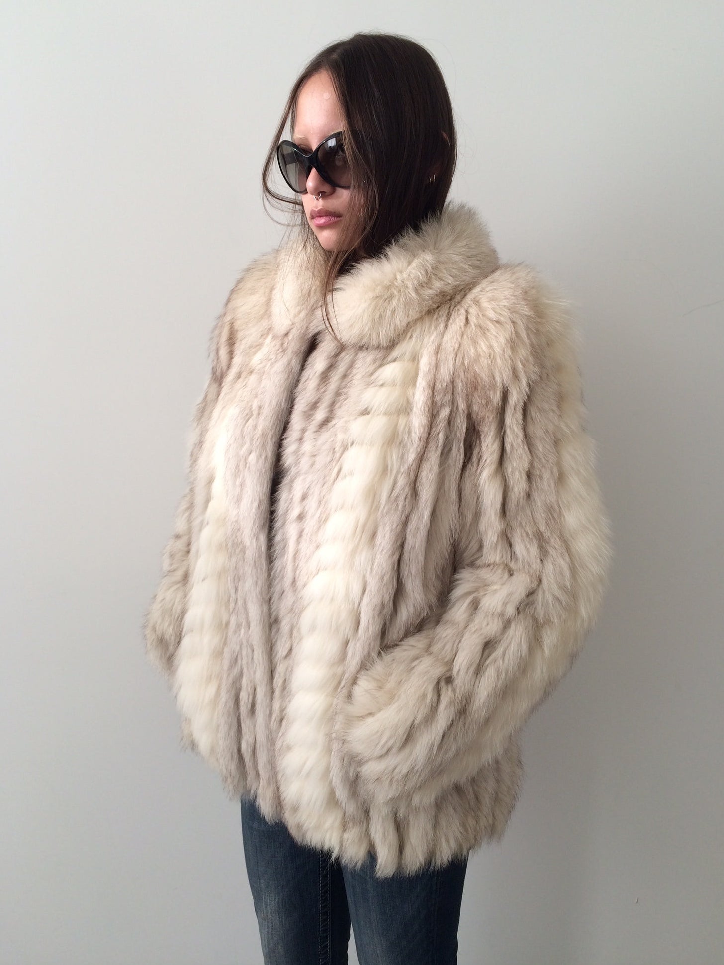 vintage fox fur coat