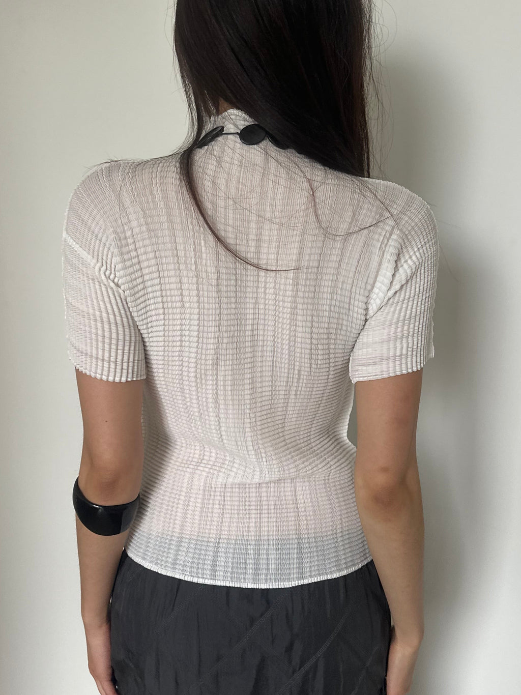 issey miyake fete pleated top