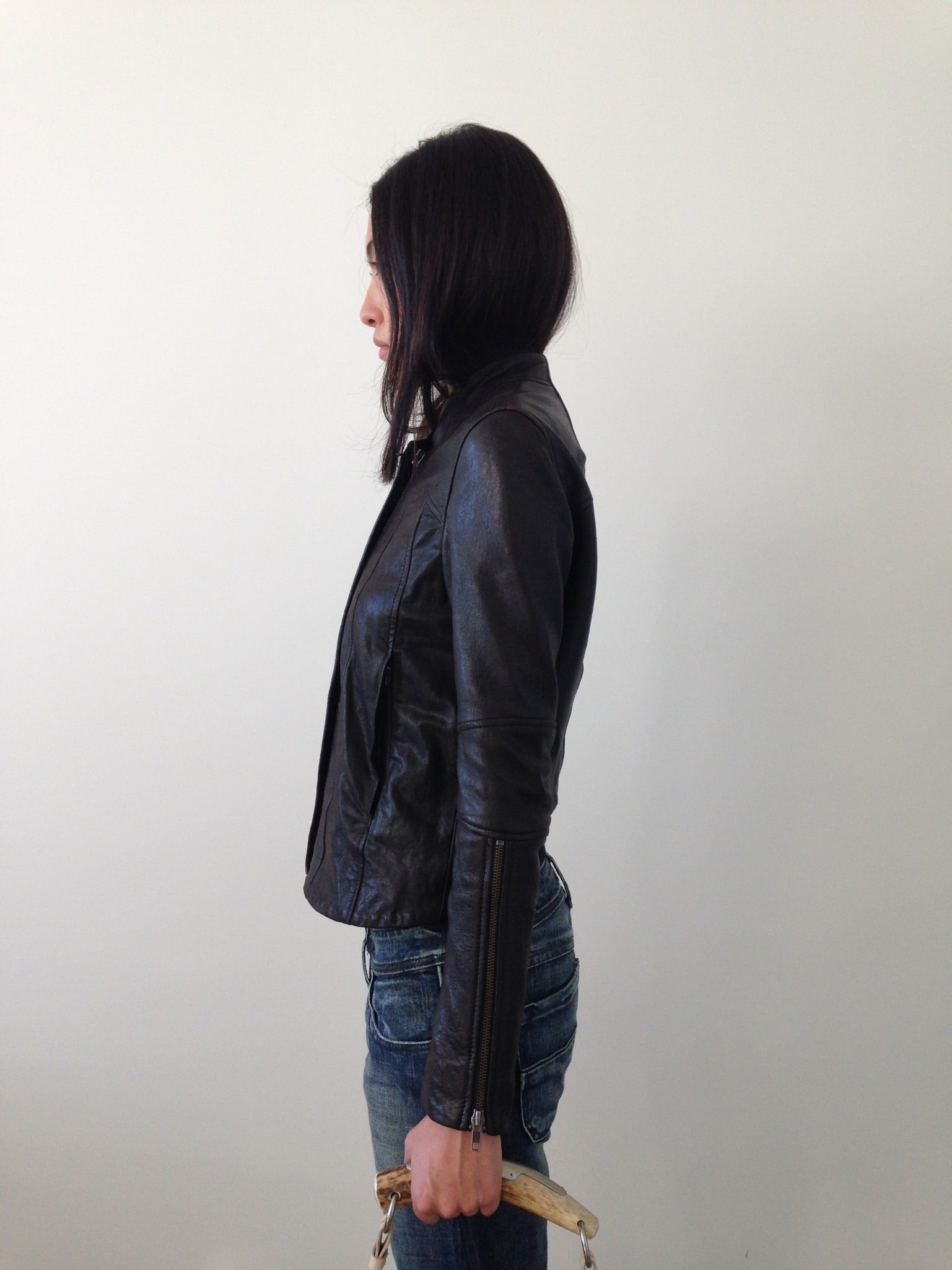 helmut lang leather jacket
