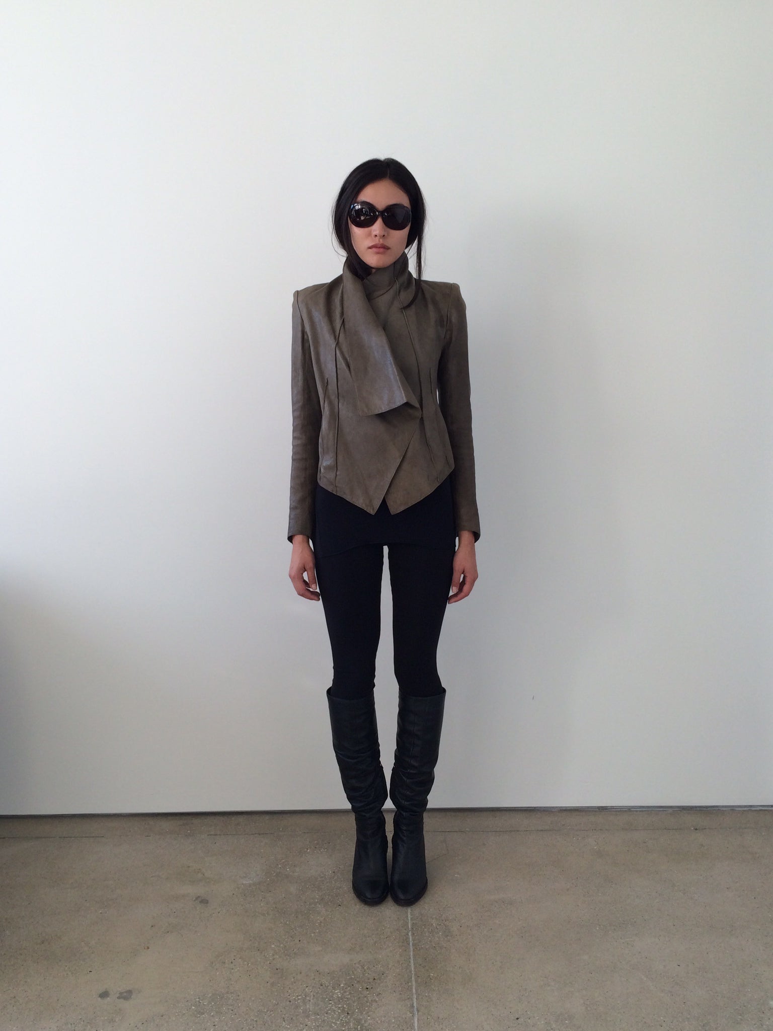 helmut lang lamb leather jacket