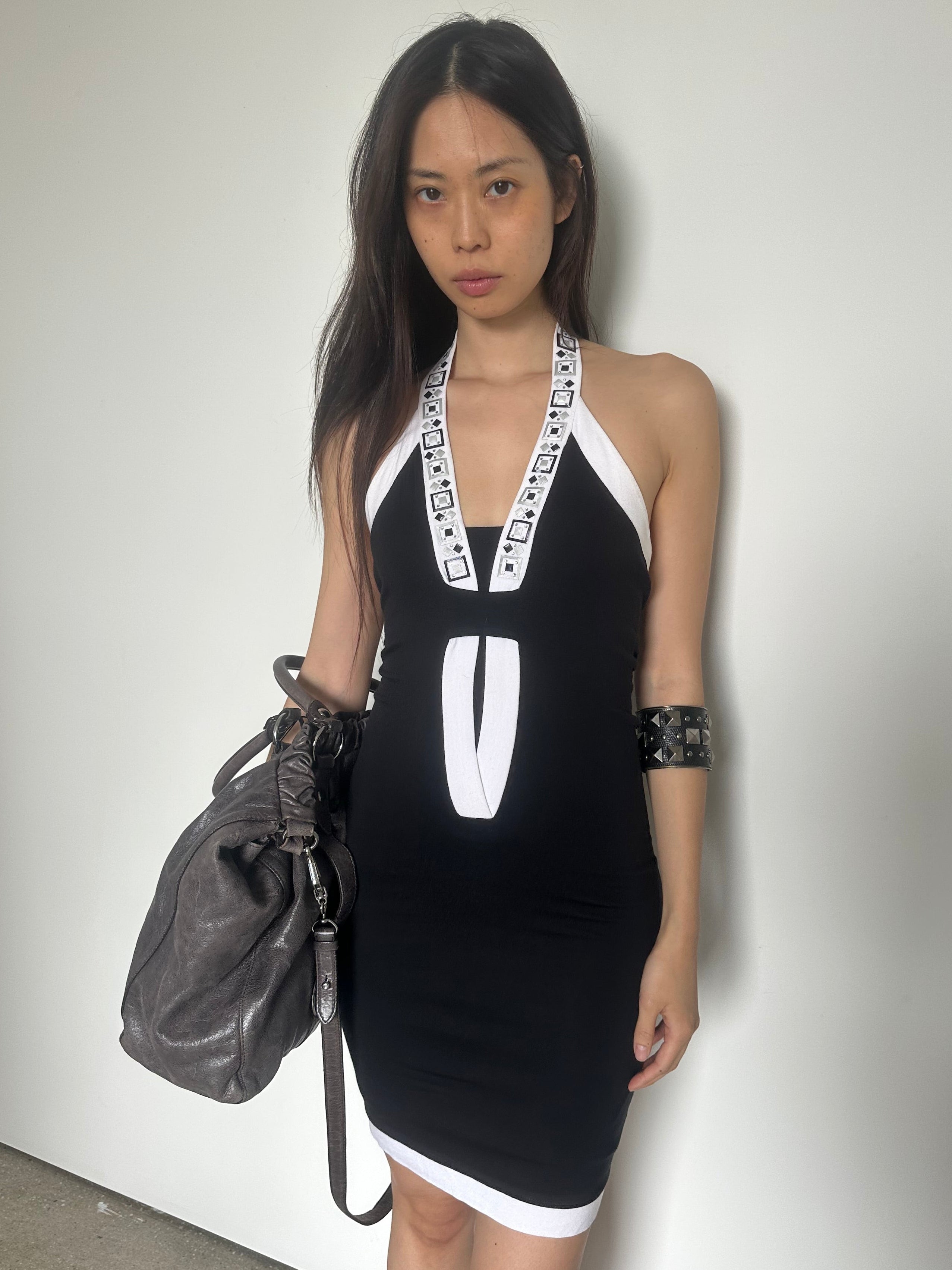 vintage italian brand halter dress