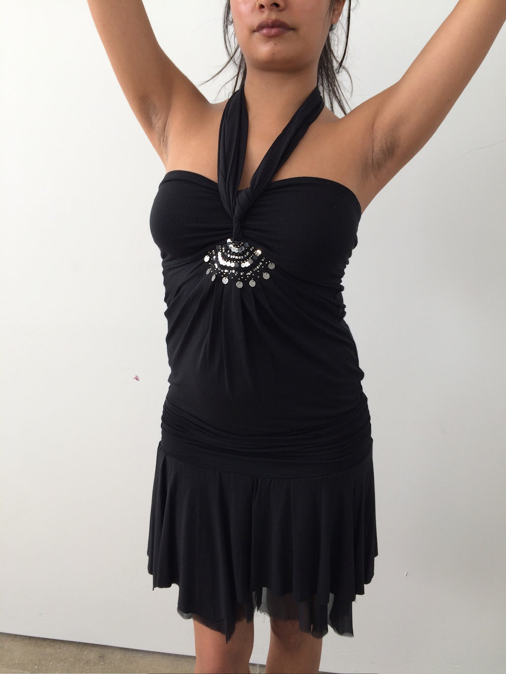 italian brand vintage halter dress