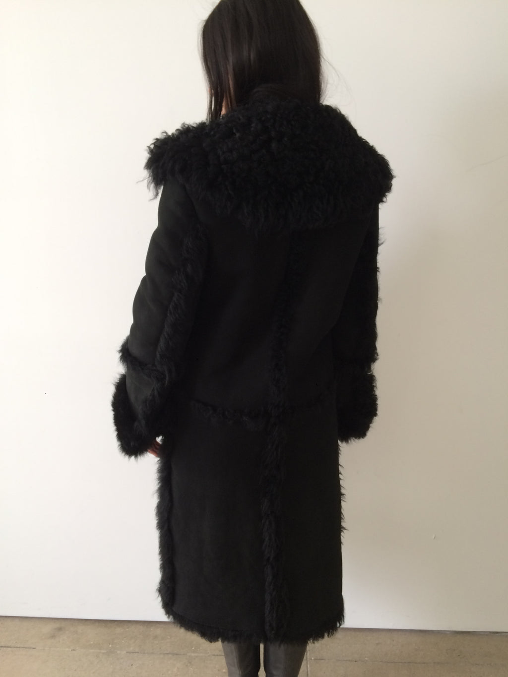 vintage gucci by tom ford era shearling coat