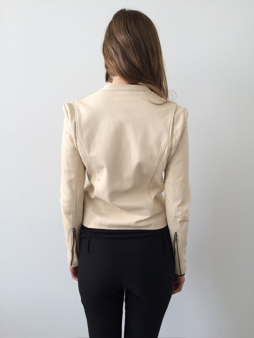 le ciel bleu leather jacket