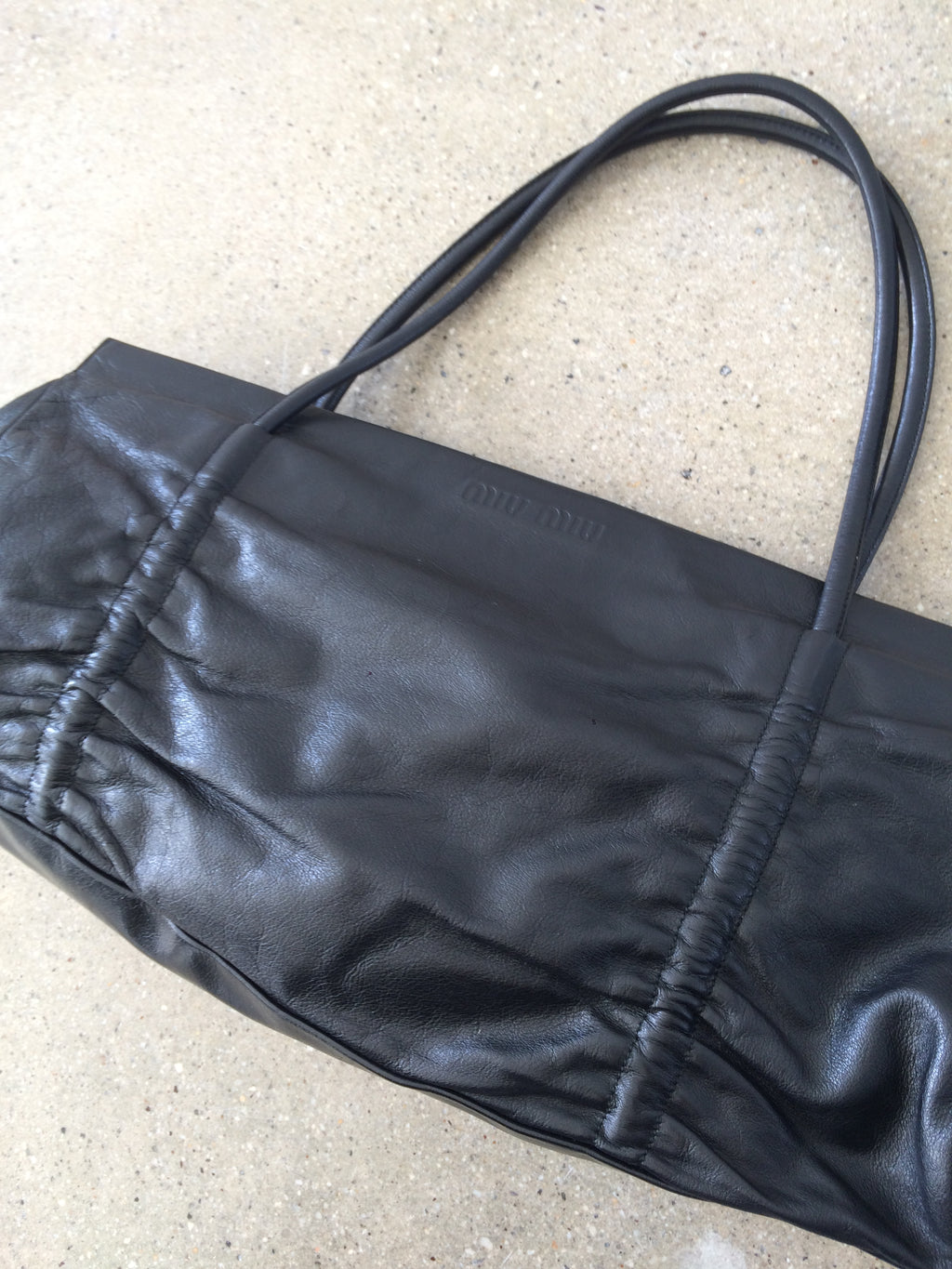 vintage miu miu ruched bag
