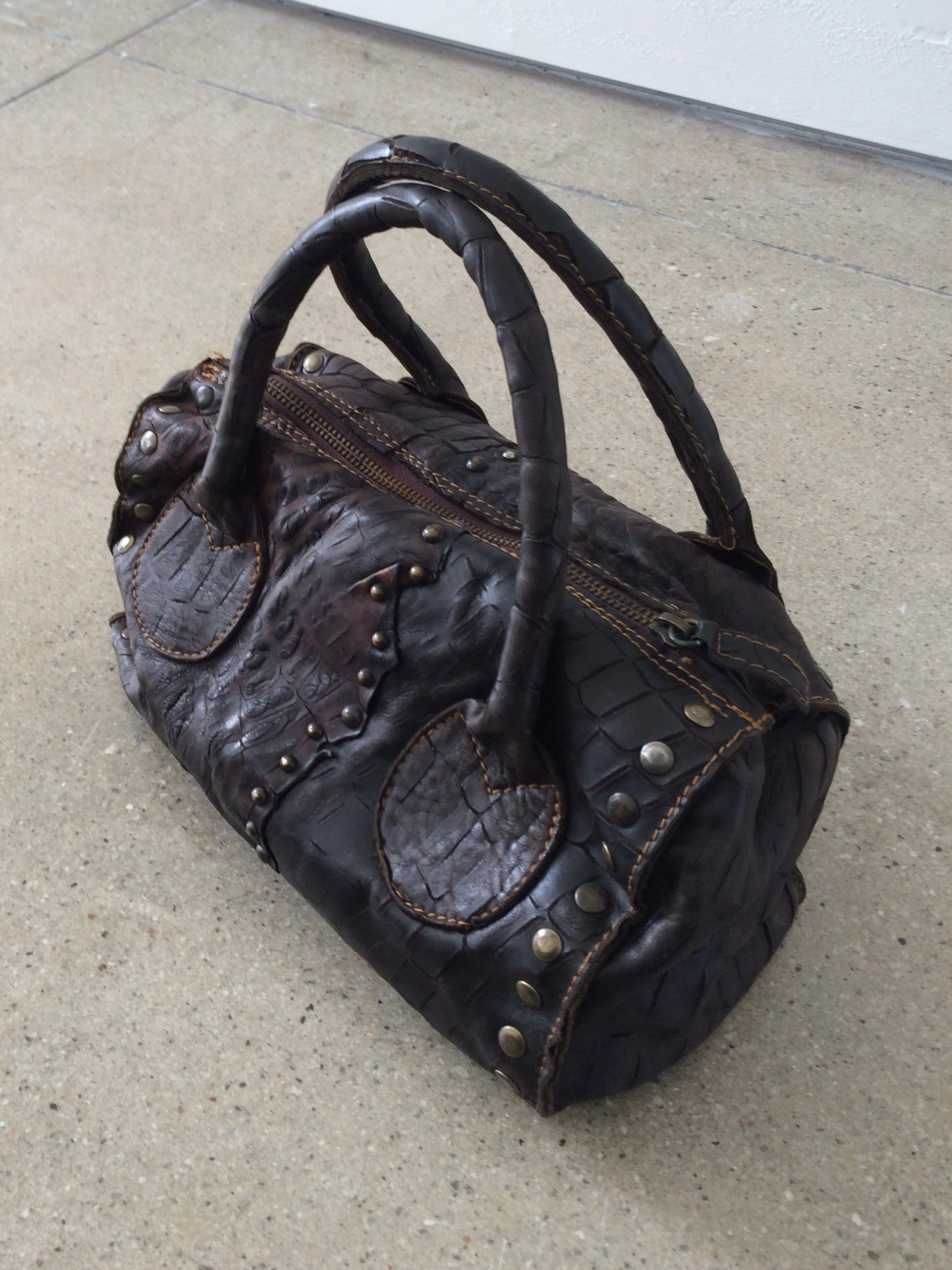 vintage italian leather bag
