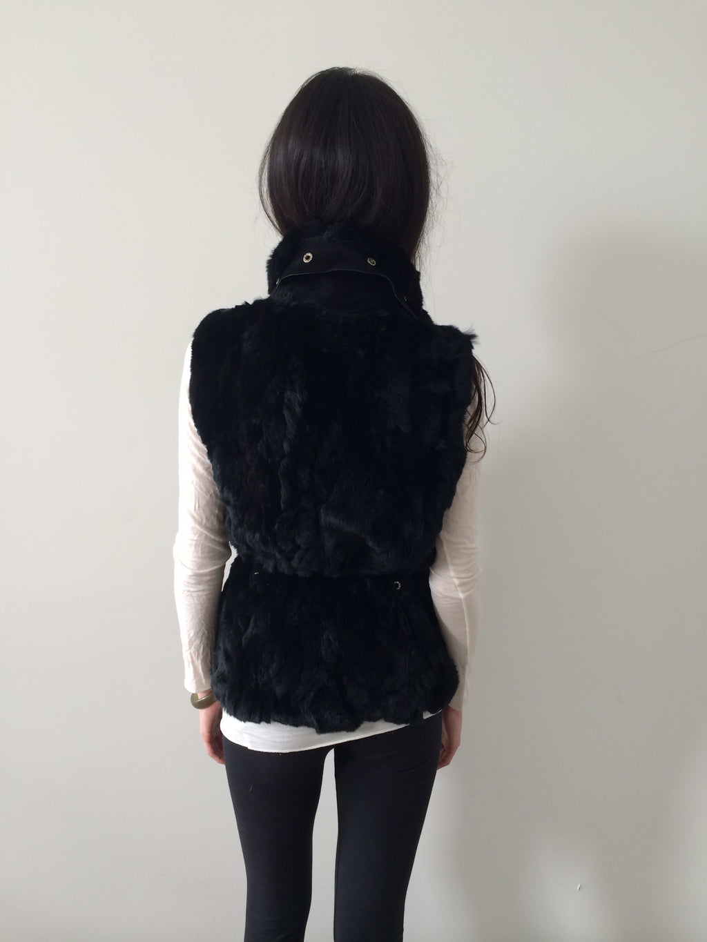 french brand rabbit fur vest