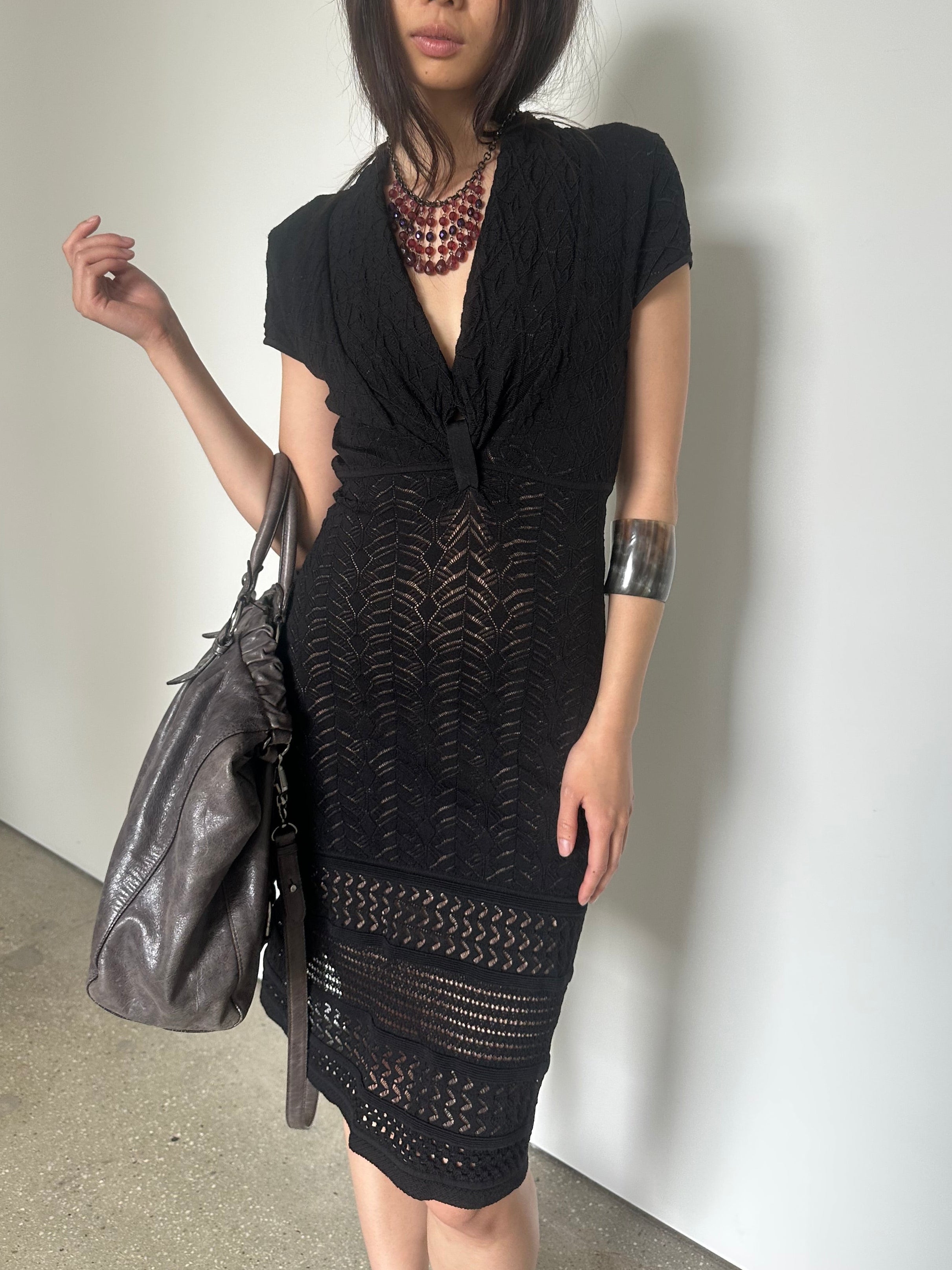 catherine malandrino knit stretch dress