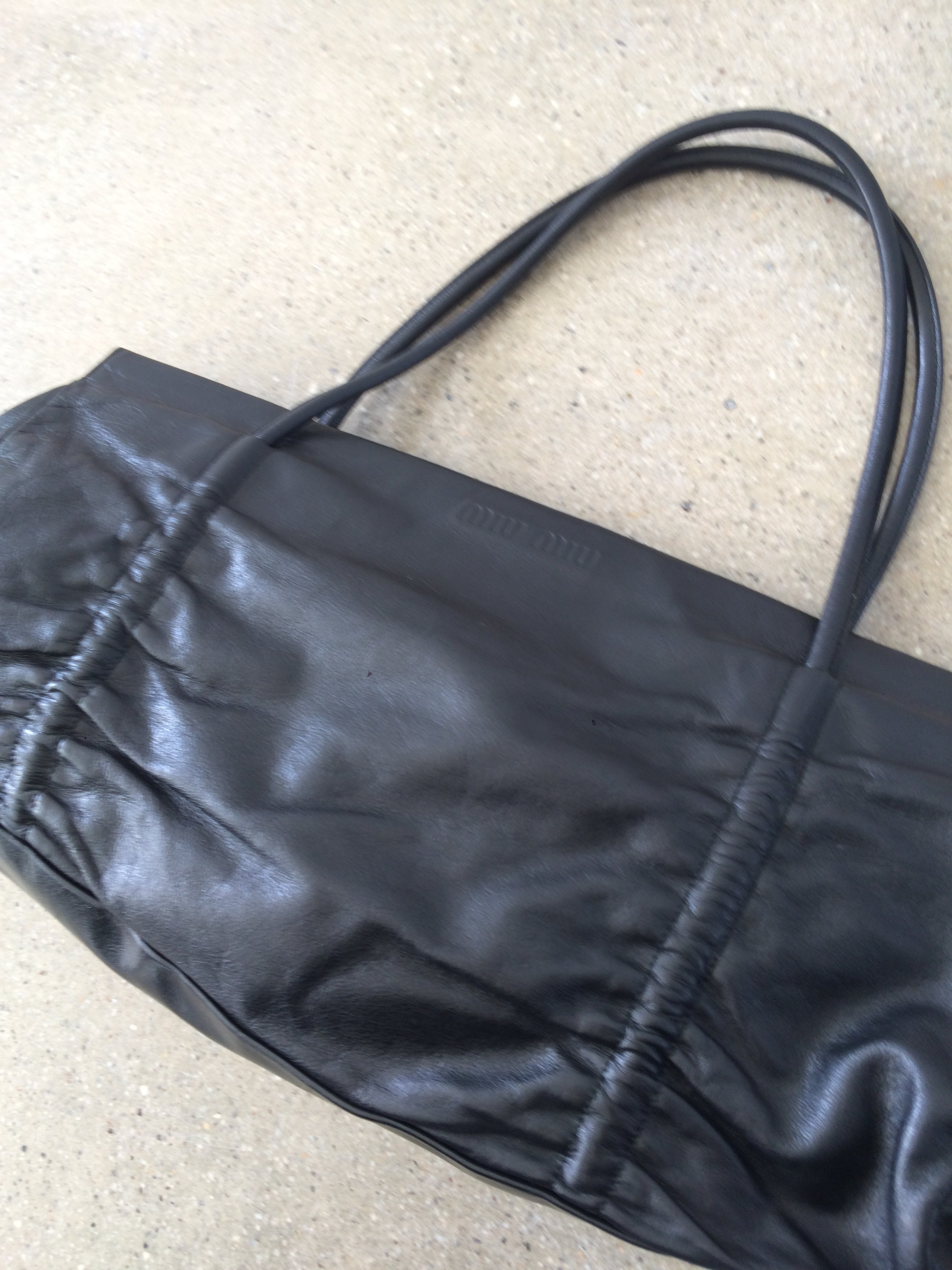 vintage miu miu ruched bag
