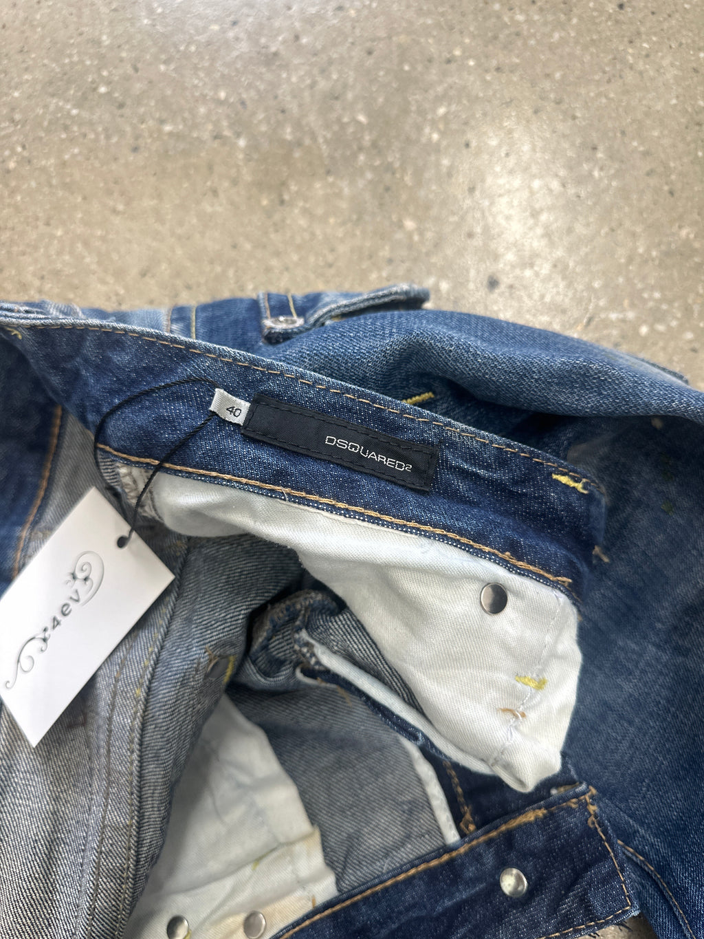 dsquared ultra low rise denim