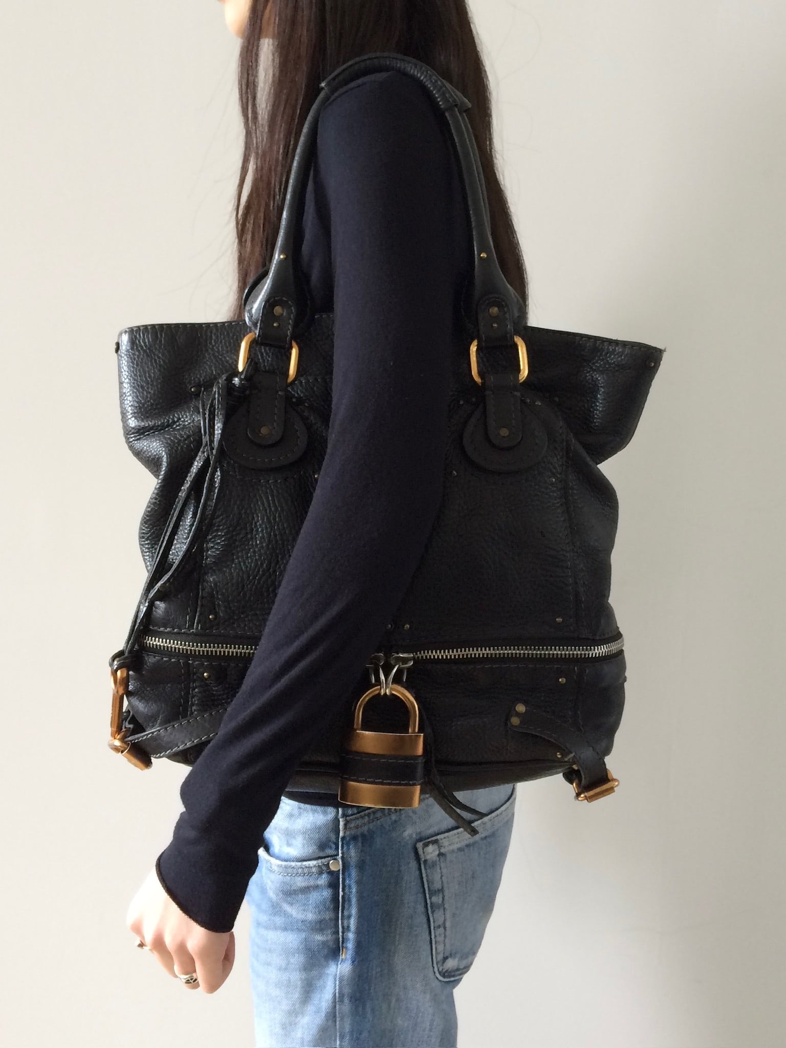 vintage chloe paddington tote bag