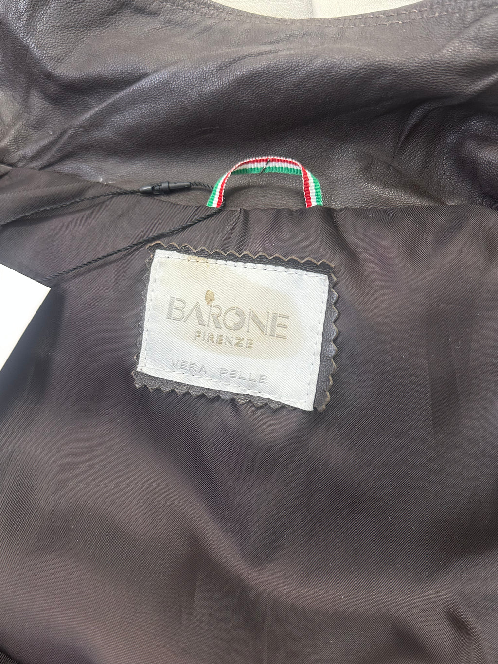 italian cowl neck leather jacket