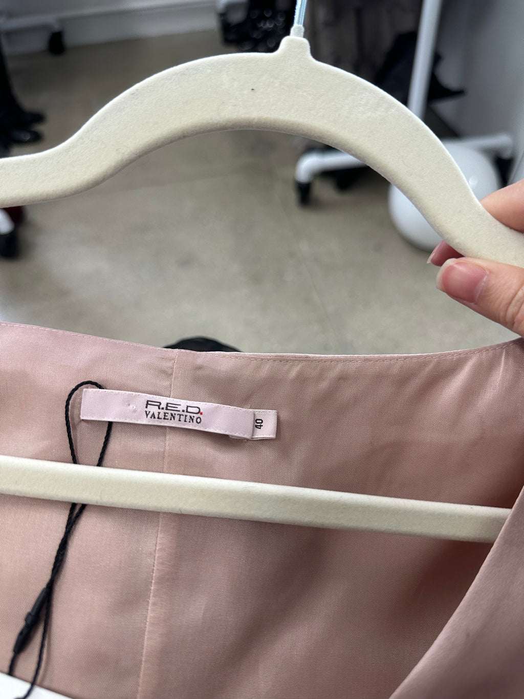 vintage valentino silk 3/4 sleeve top