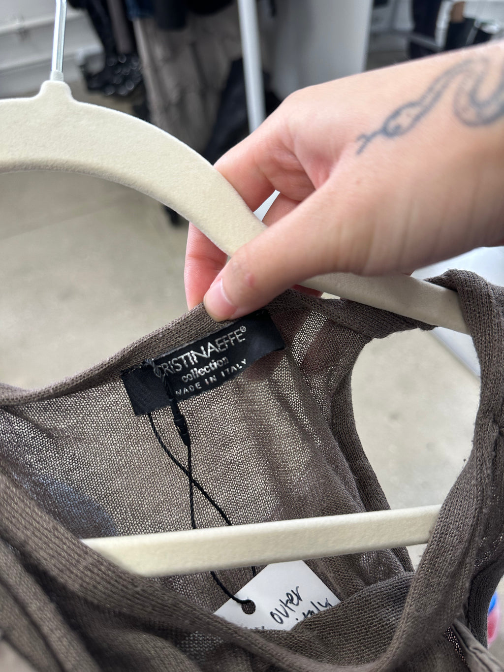 cristinaeffe silk slouchy tank top made in italy