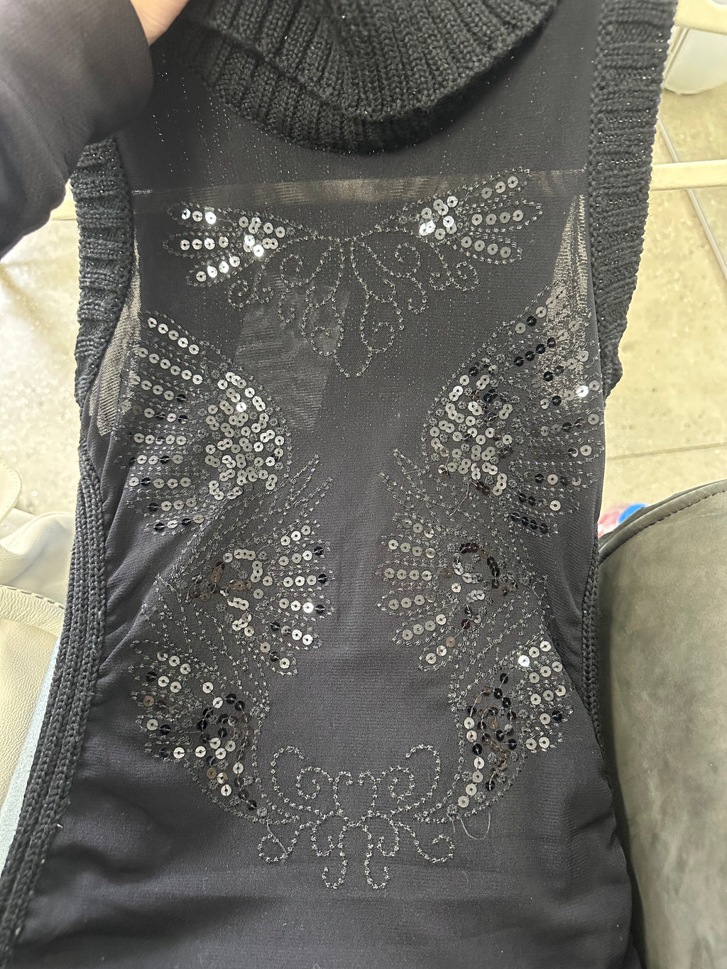 cristinaeffe turtleneck sleeveless knit made in italy