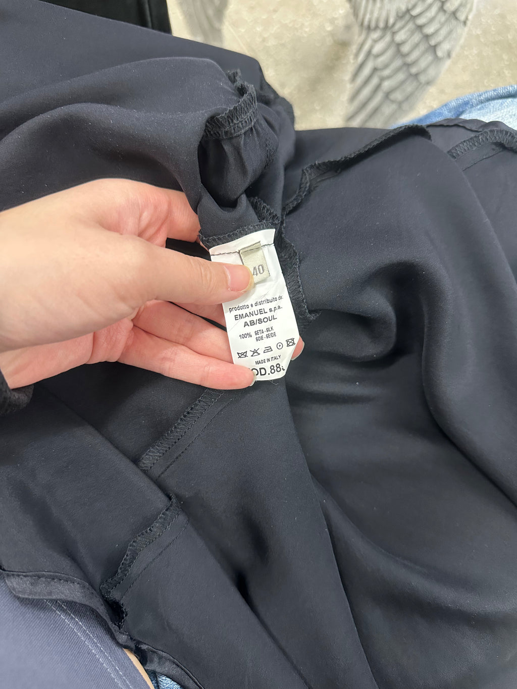 silk drop waist dress made in italy