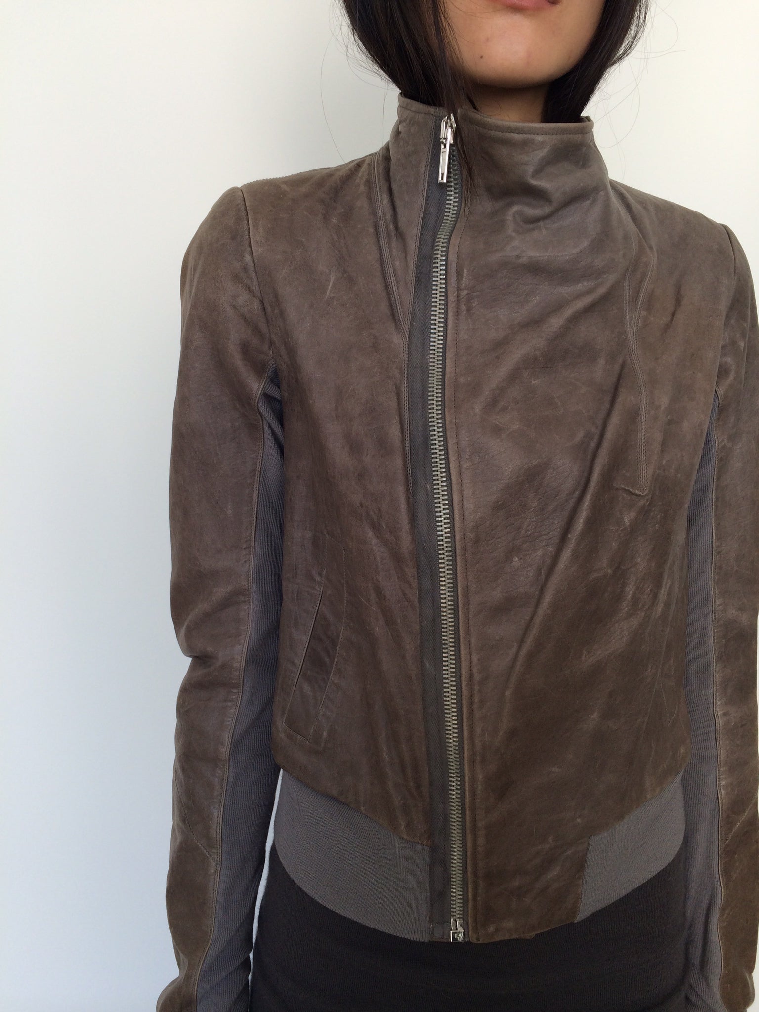 rick owens leather jacket
