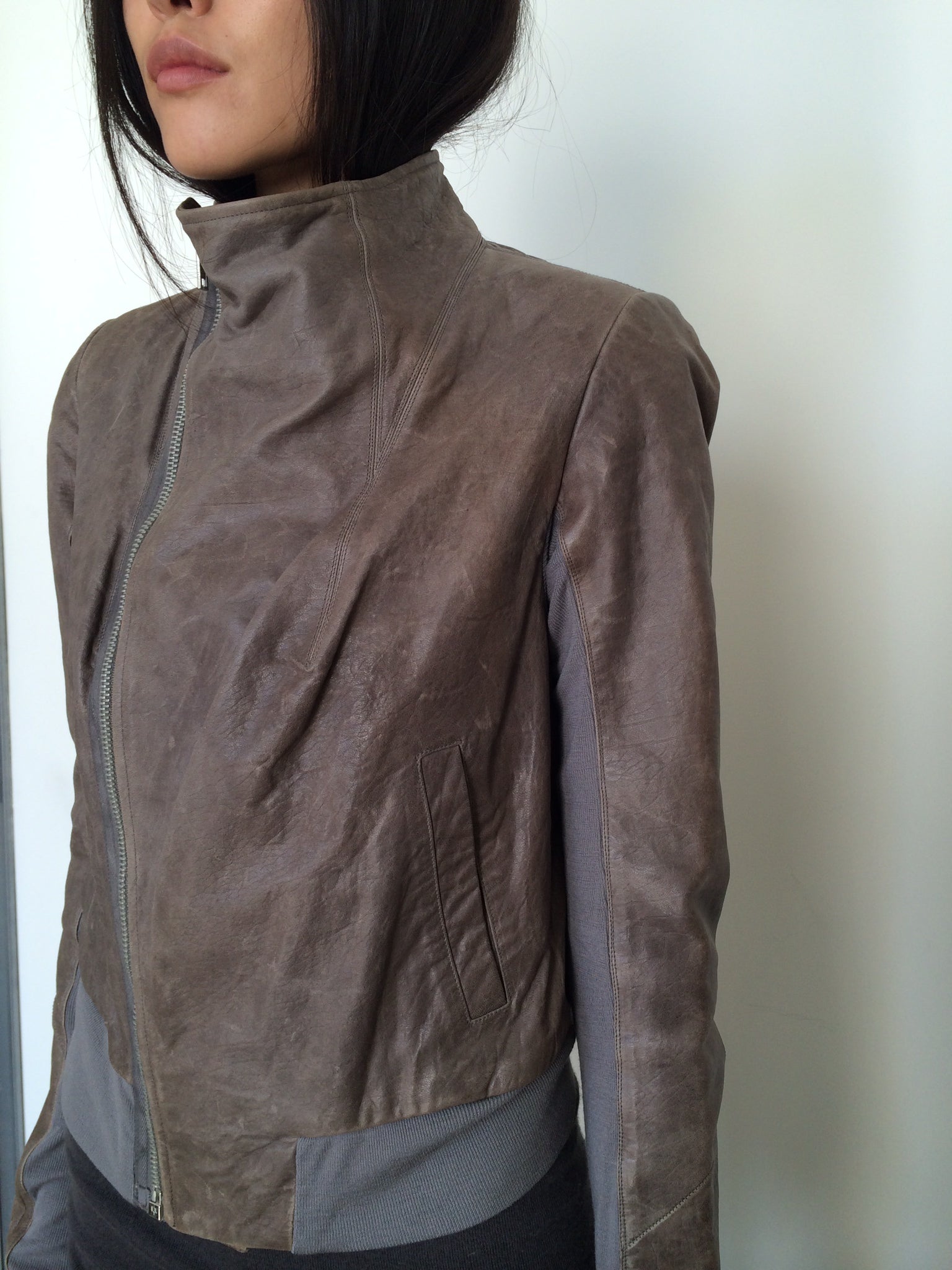 rick owens leather jacket