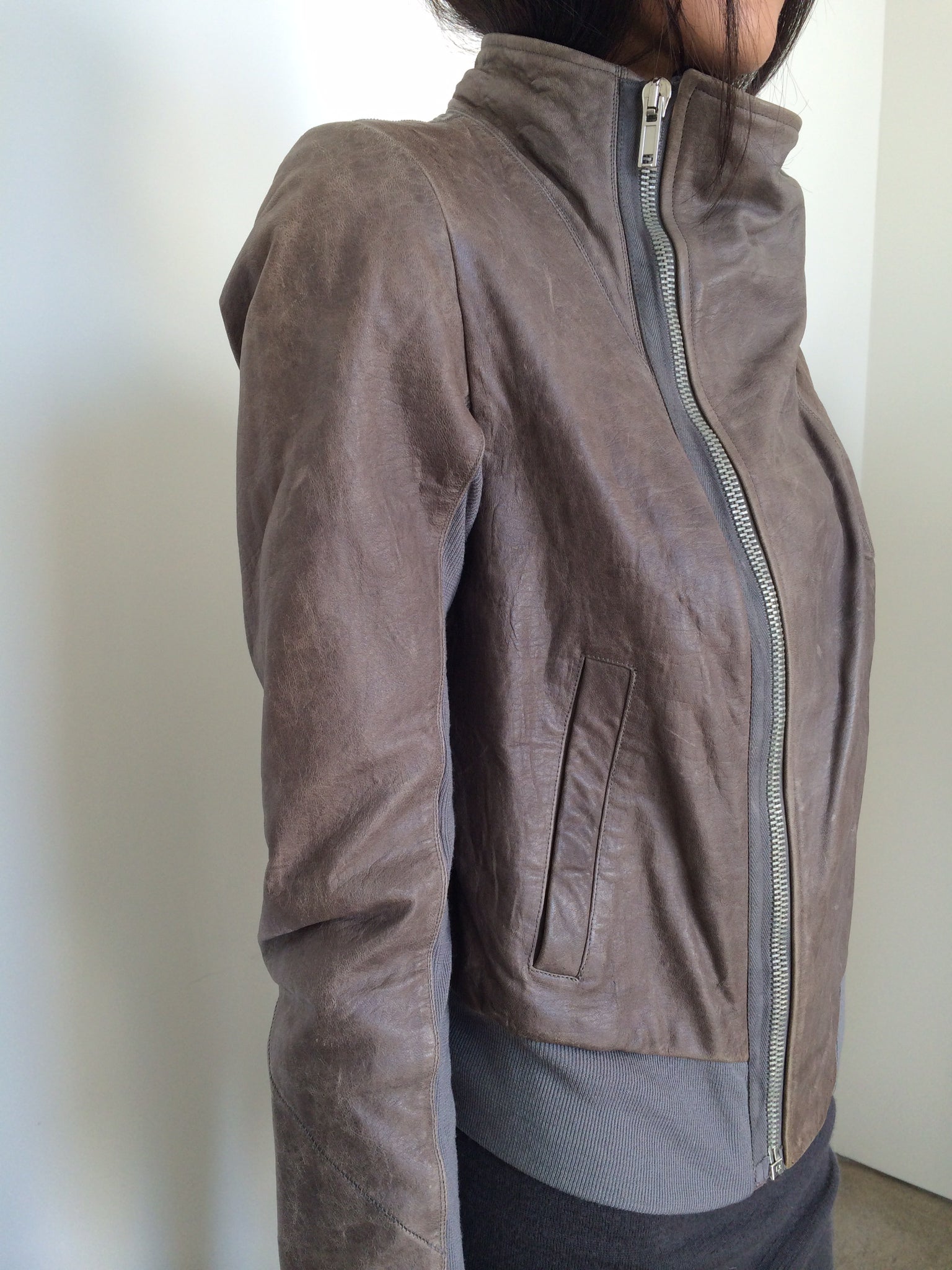 rick owens leather jacket