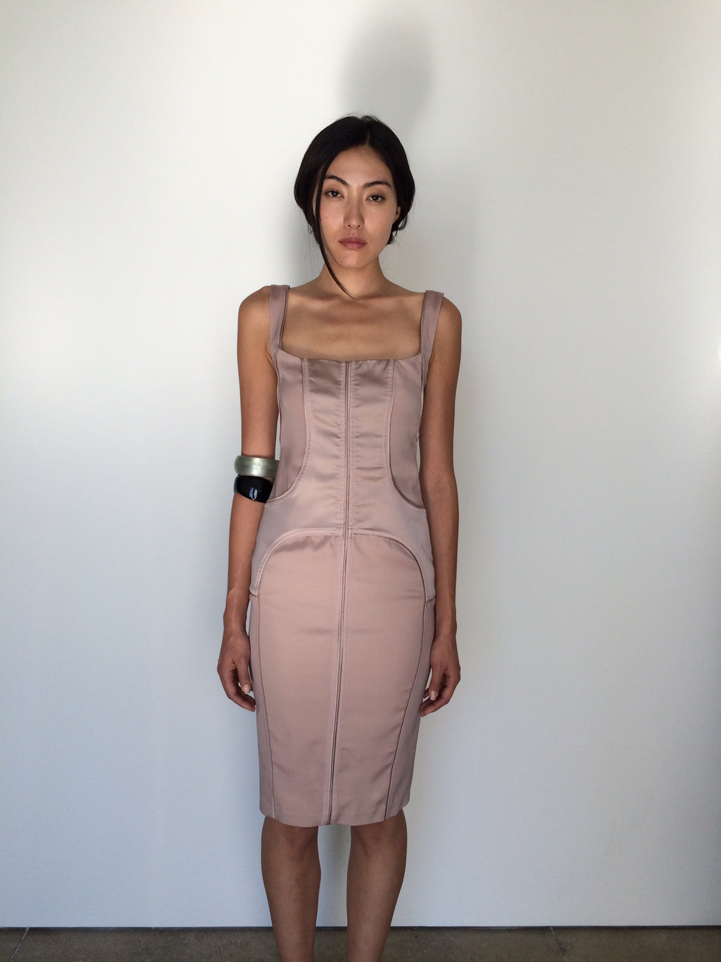 vintage gucci by tom ford blush dress