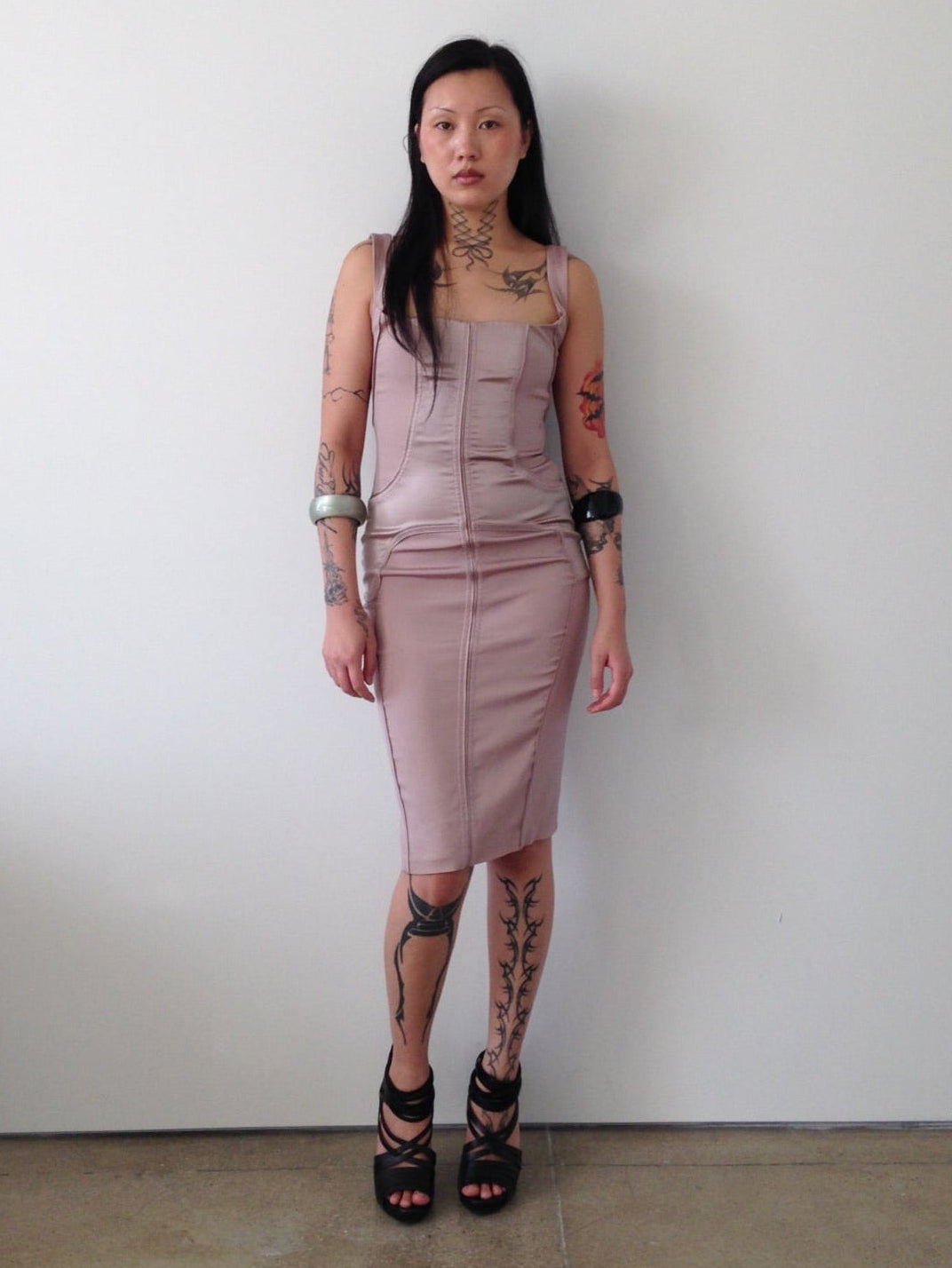 vintage gucci by tom ford blush dress