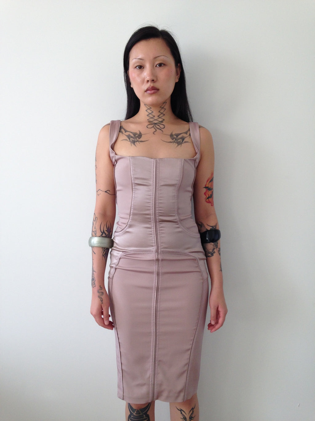 vintage gucci by tom ford blush dress