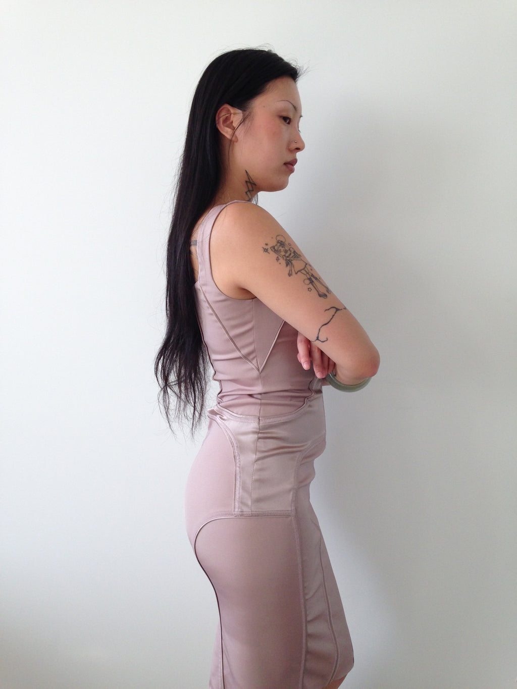 vintage gucci by tom ford blush dress