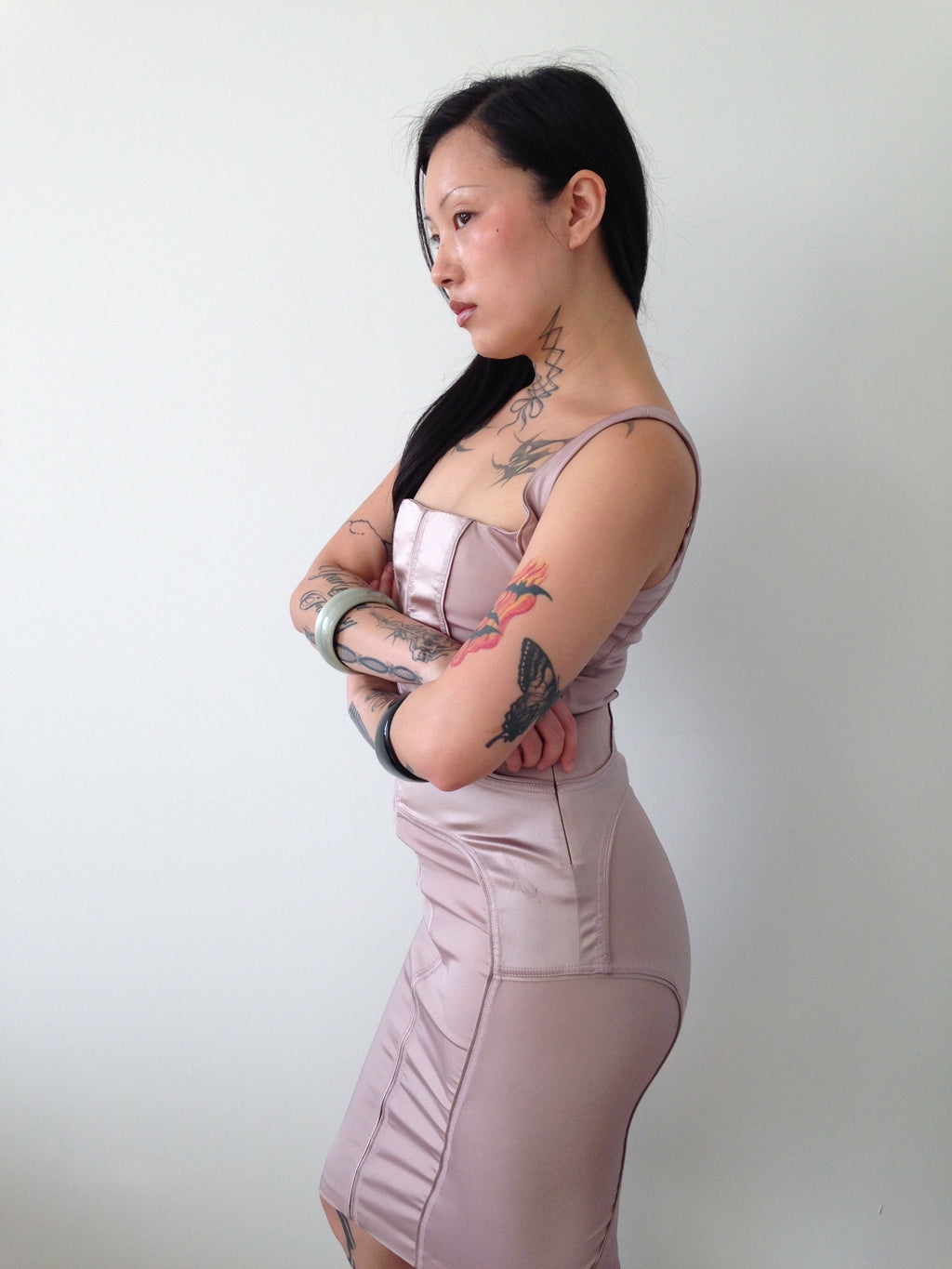 vintage gucci by tom ford blush dress