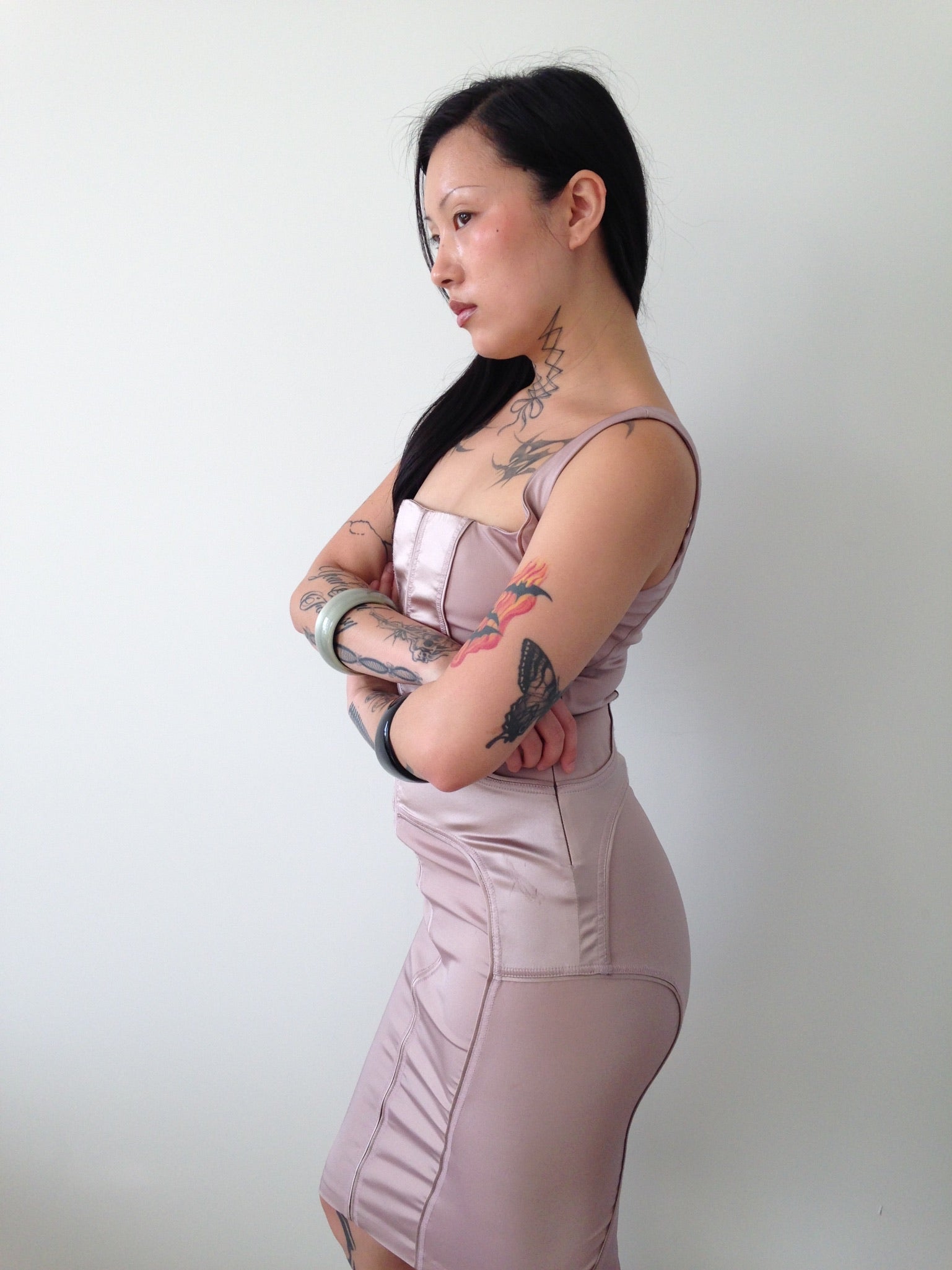 vintage gucci by tom ford blush dress