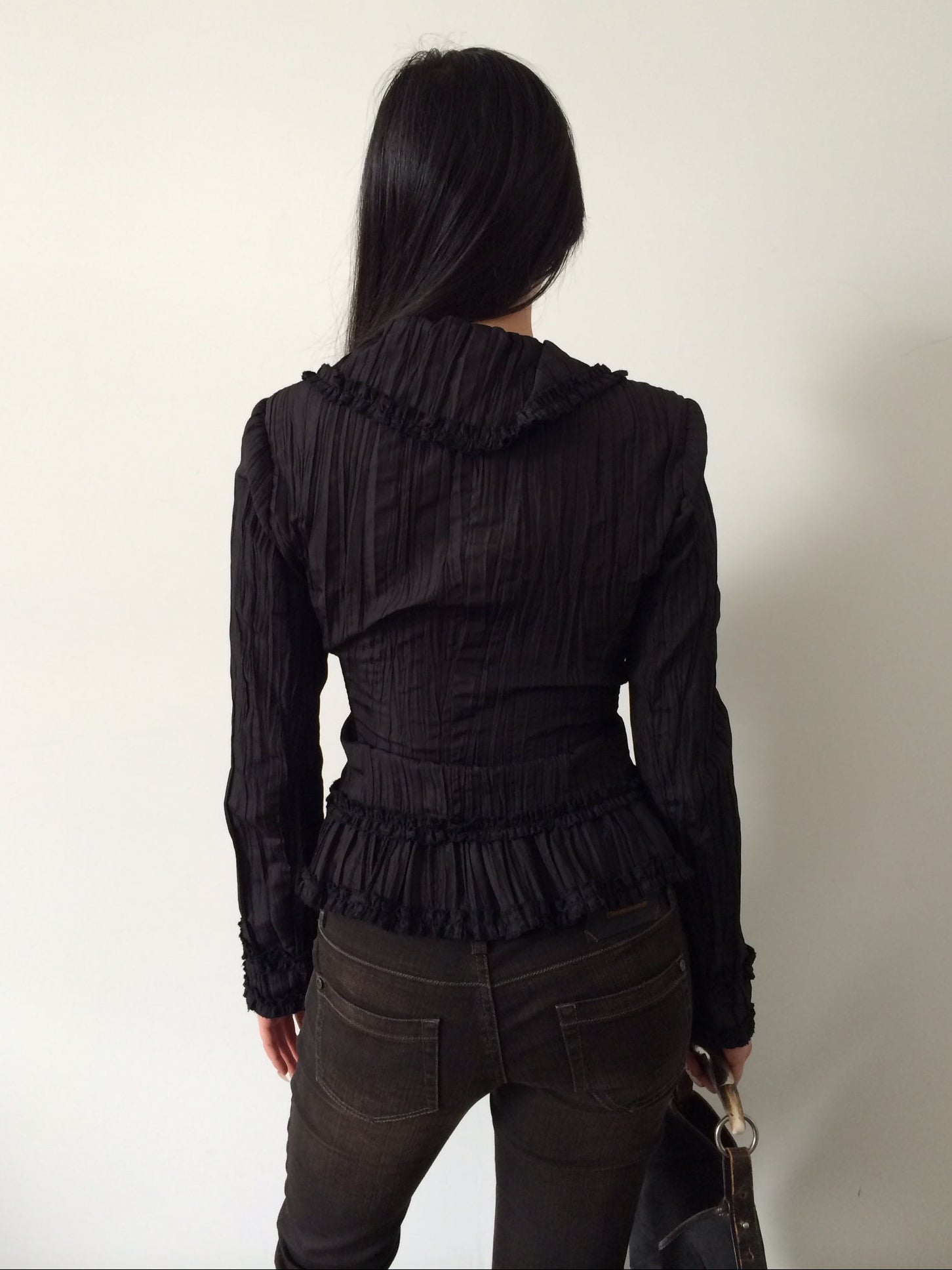 pourquoi pas pleated wrap top