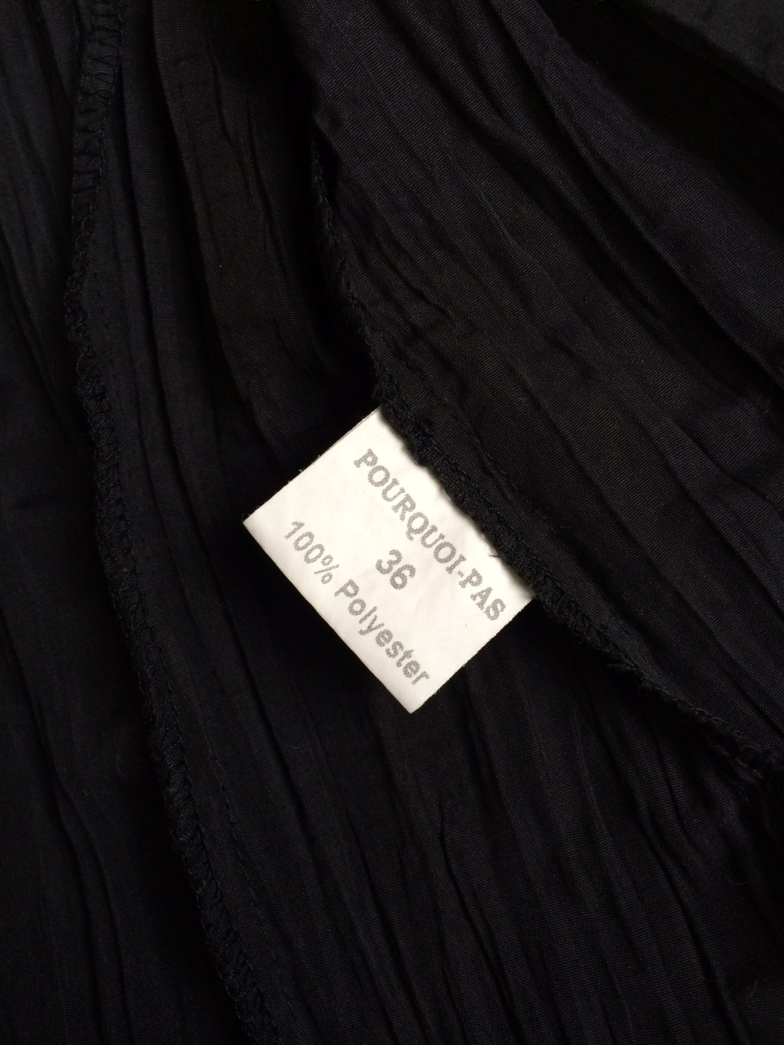 pourquoi pas pleated wrap top