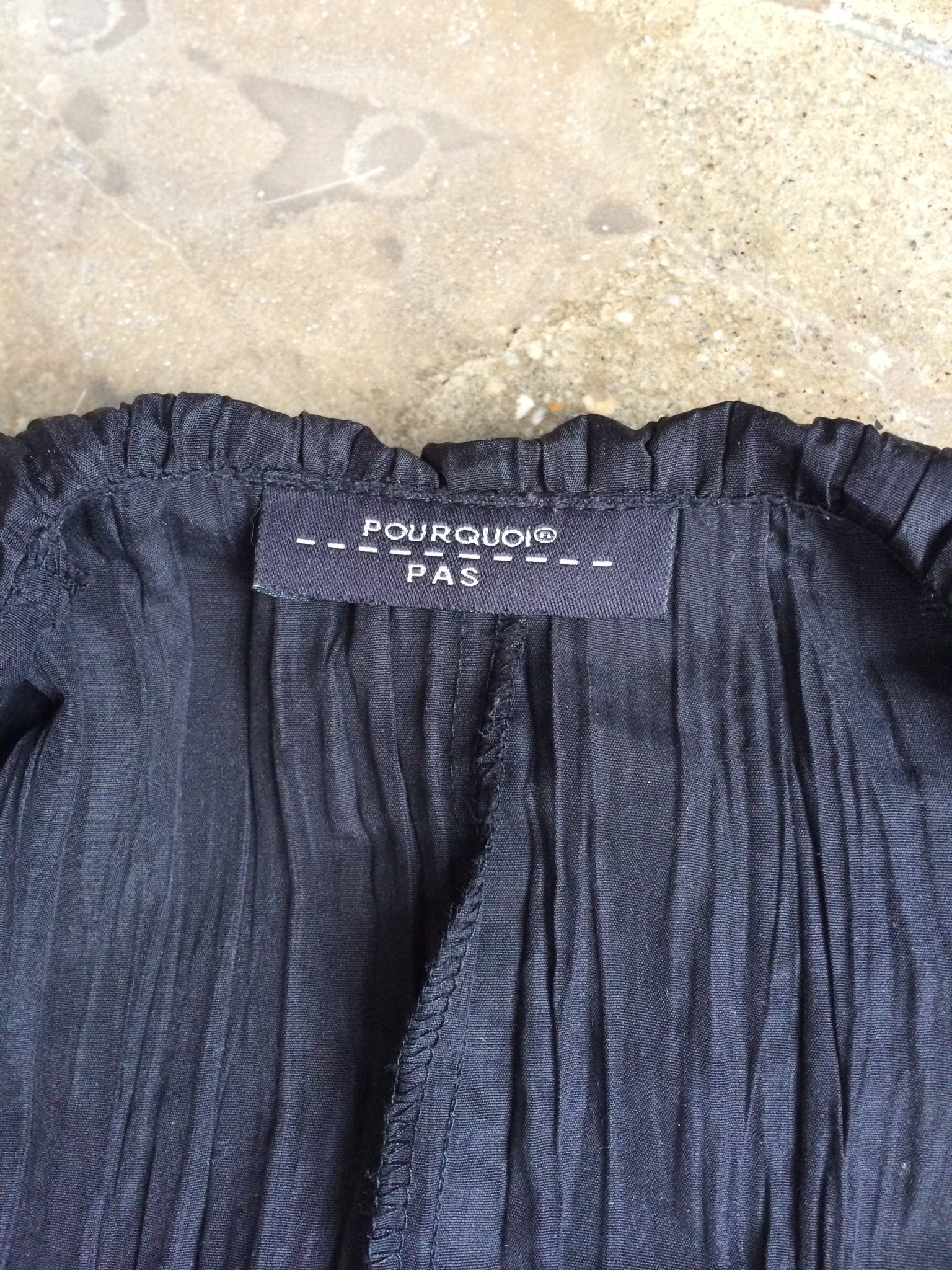 pourquoi pas pleated wrap top