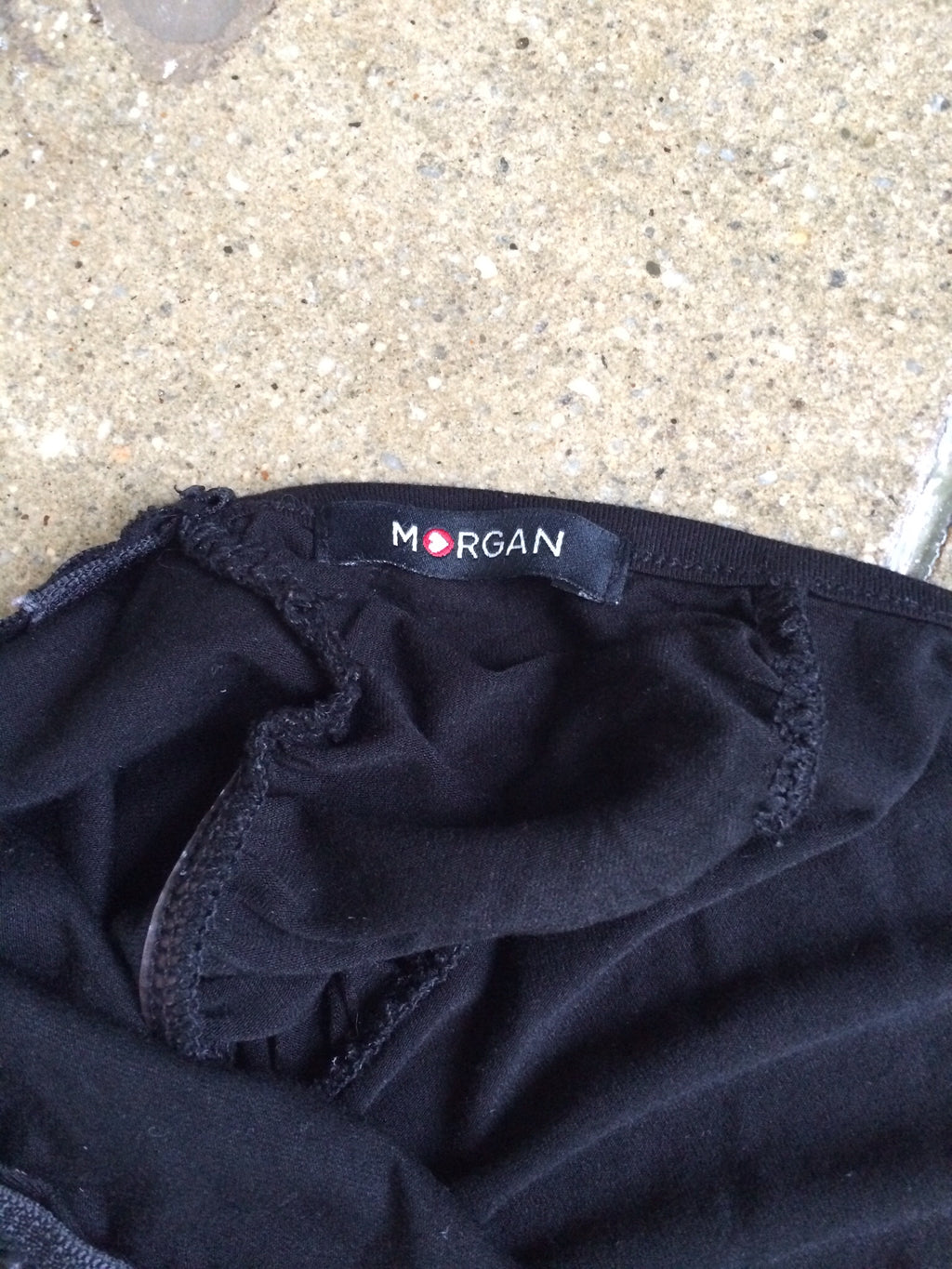 morgan de toi ruched zipper top