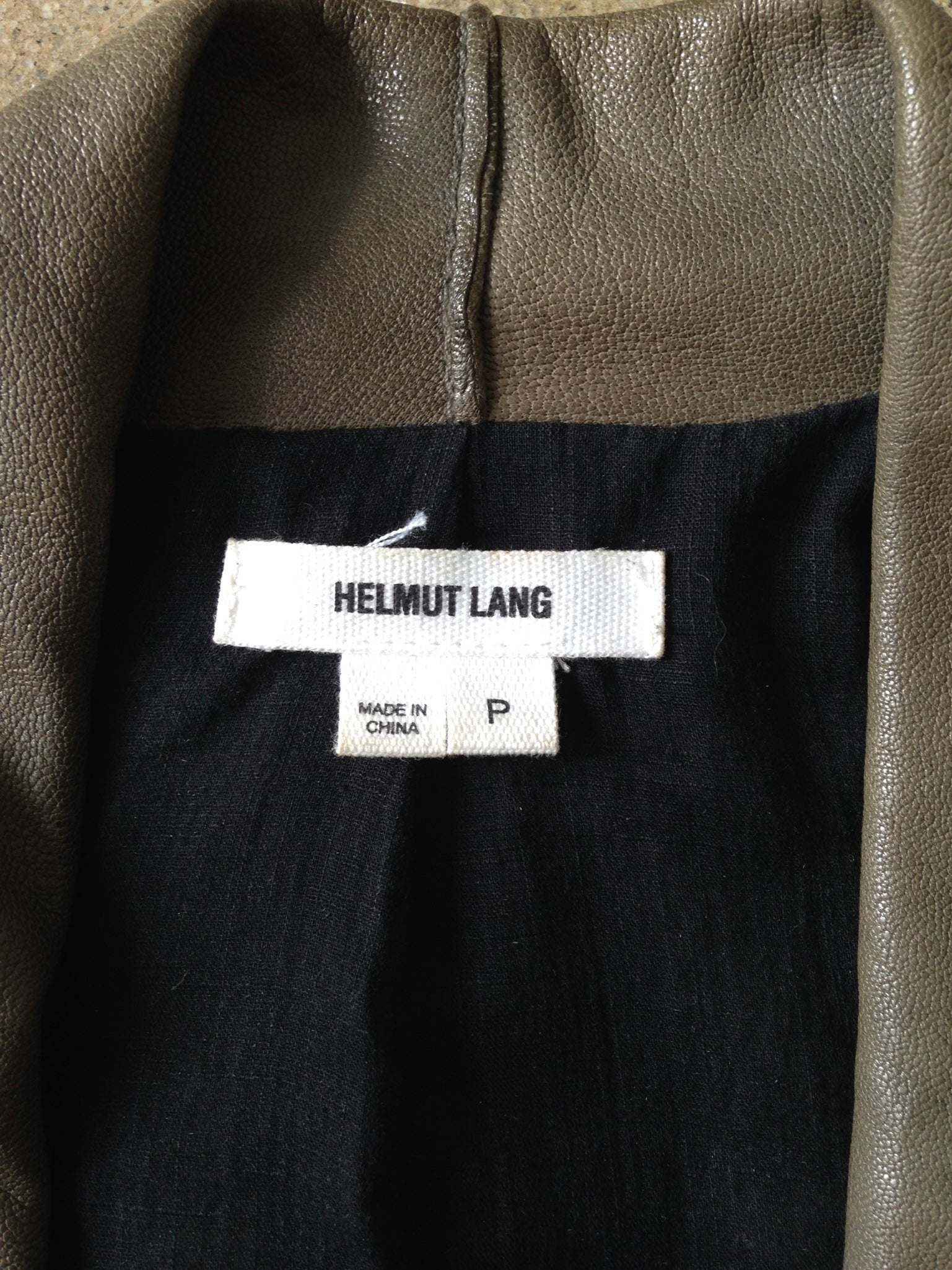 helmut lang lamb leather jacket