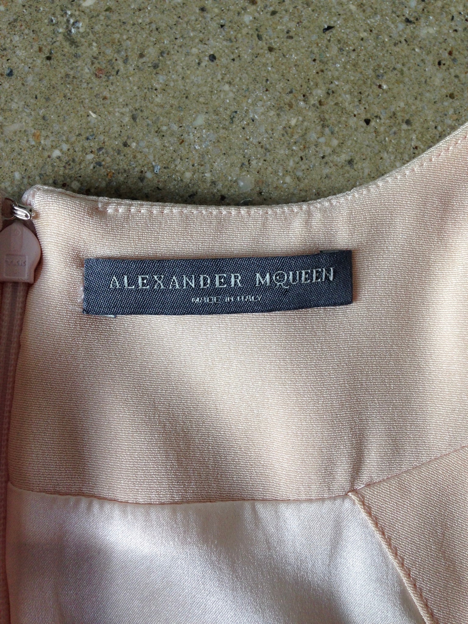 alexander mcqueen 2011 silk dress