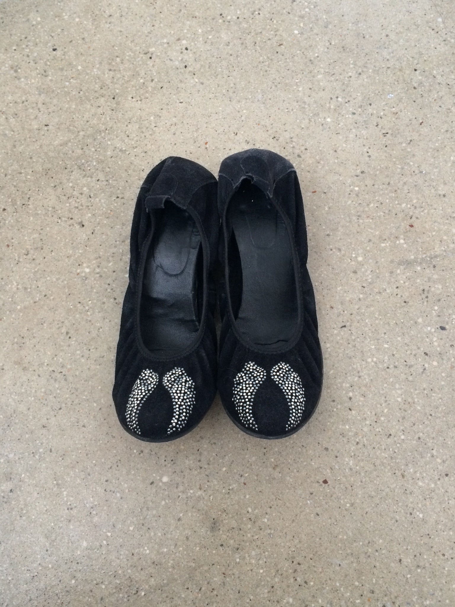 vintage angel wing ballet flats size 37