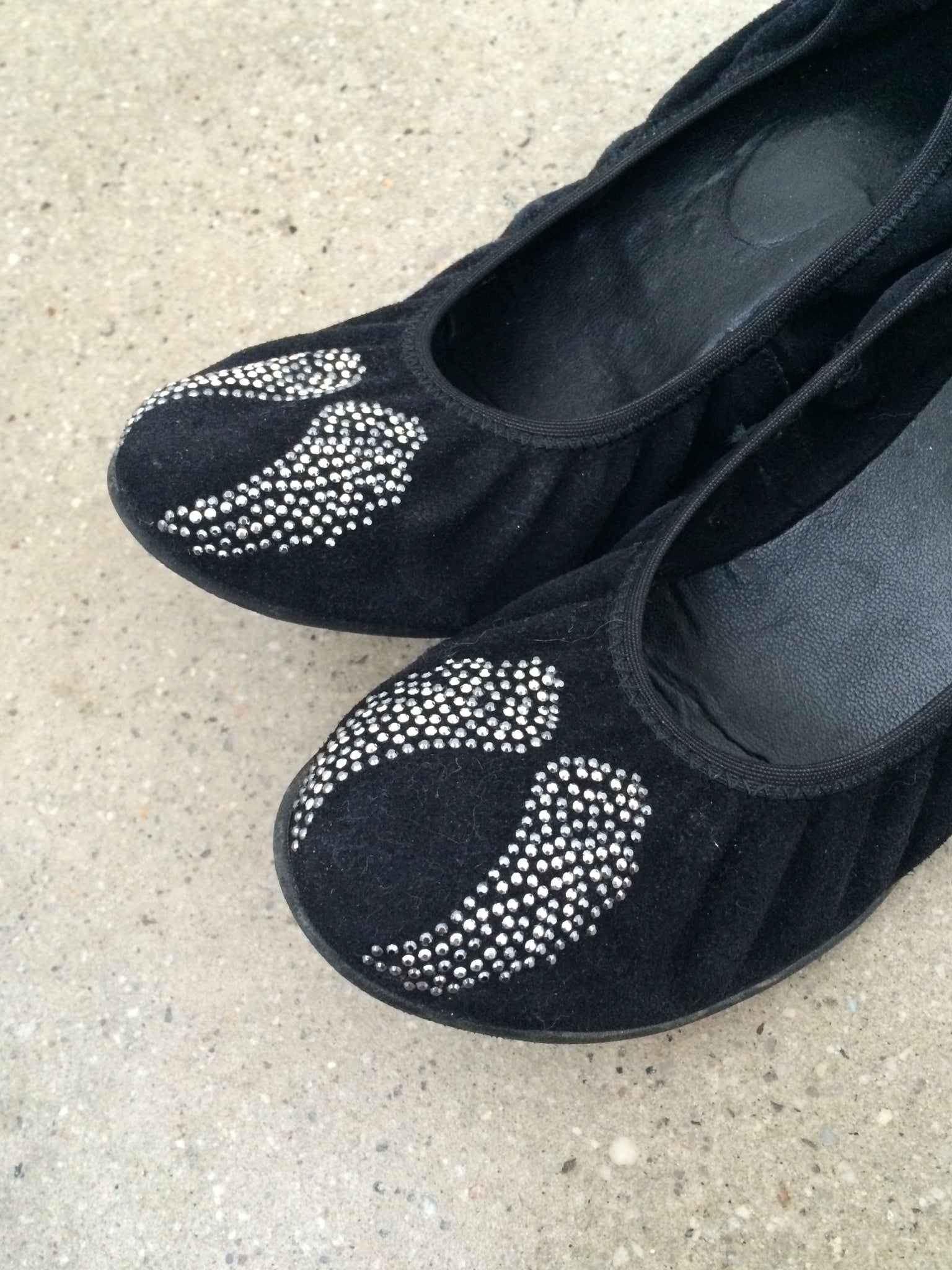 vintage angel wing ballet flats size 37