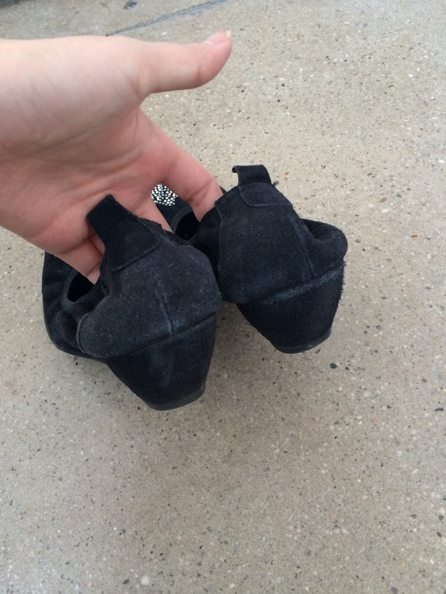 vintage angel wing ballet flats size 37