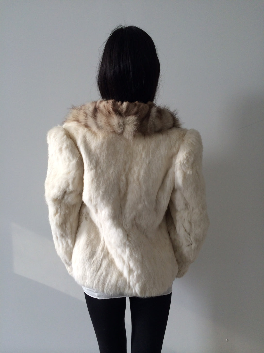 rabbit fur coat