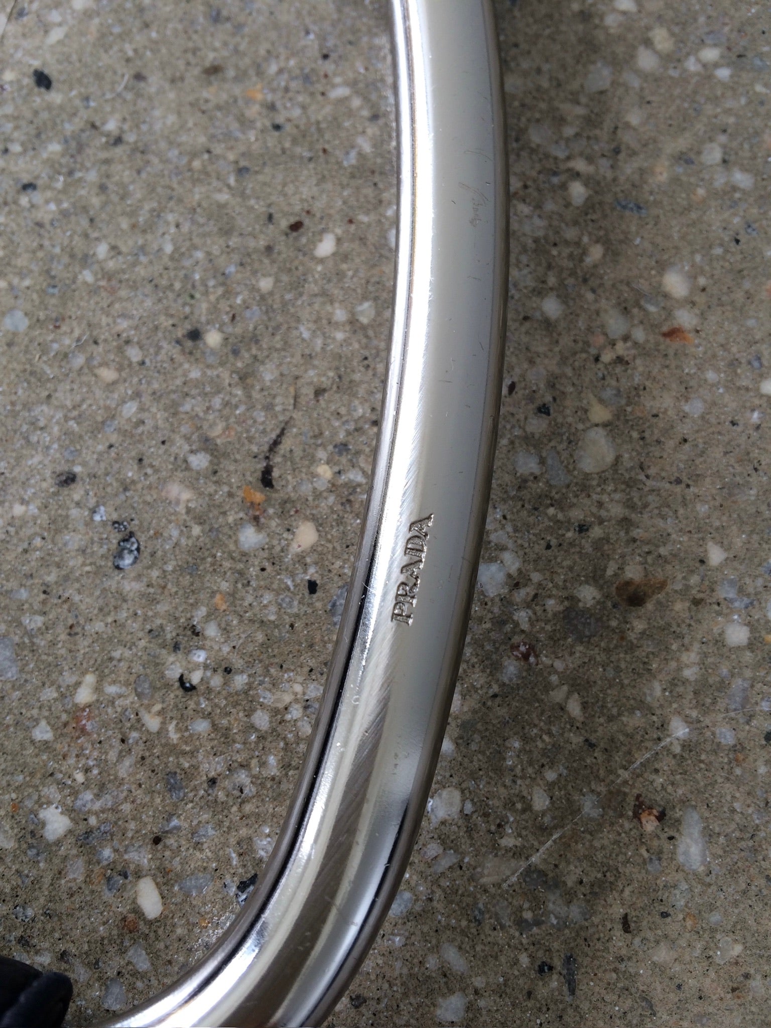 vintage prada ring handle bag