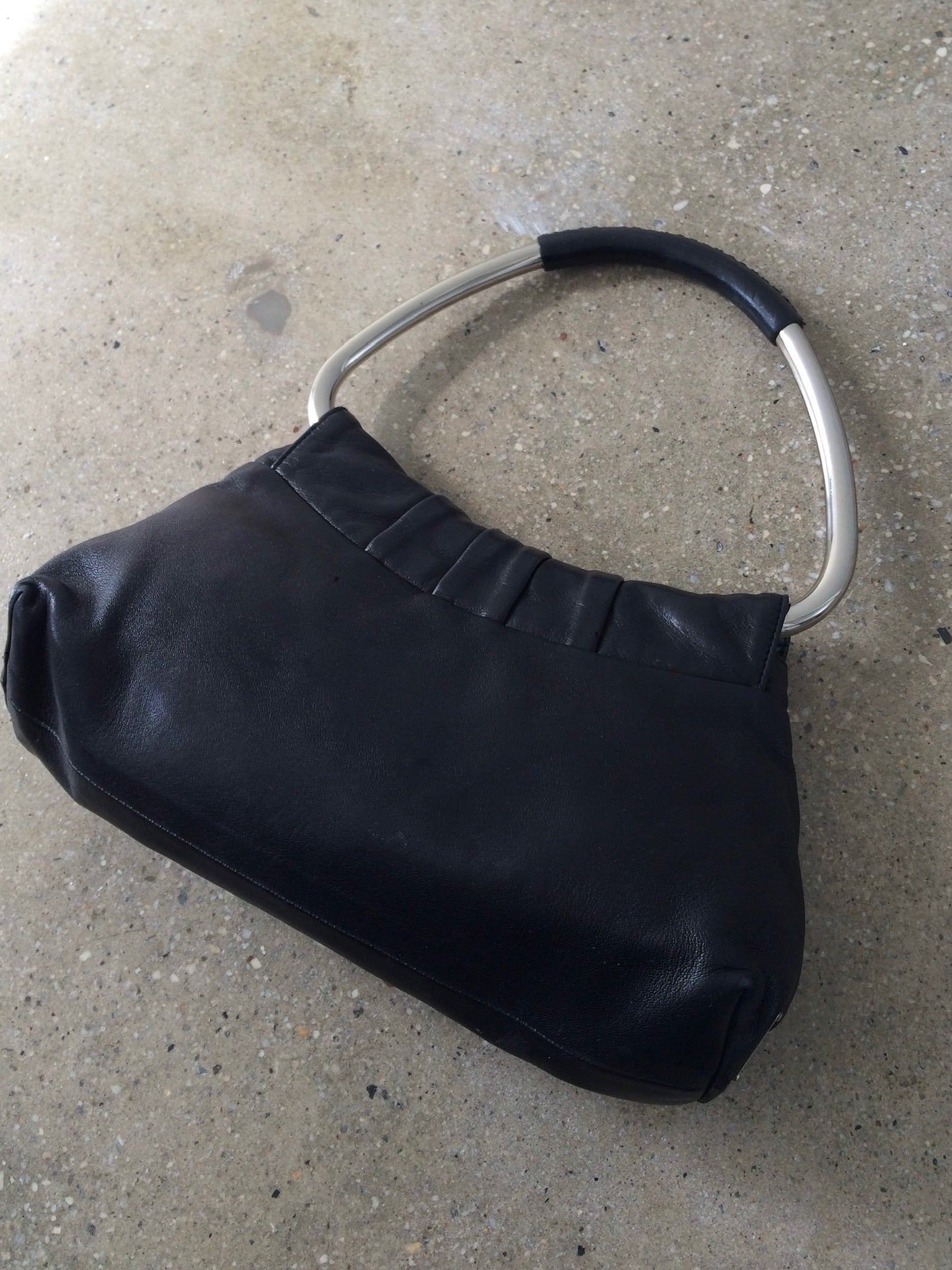 vintage prada ring handle bag