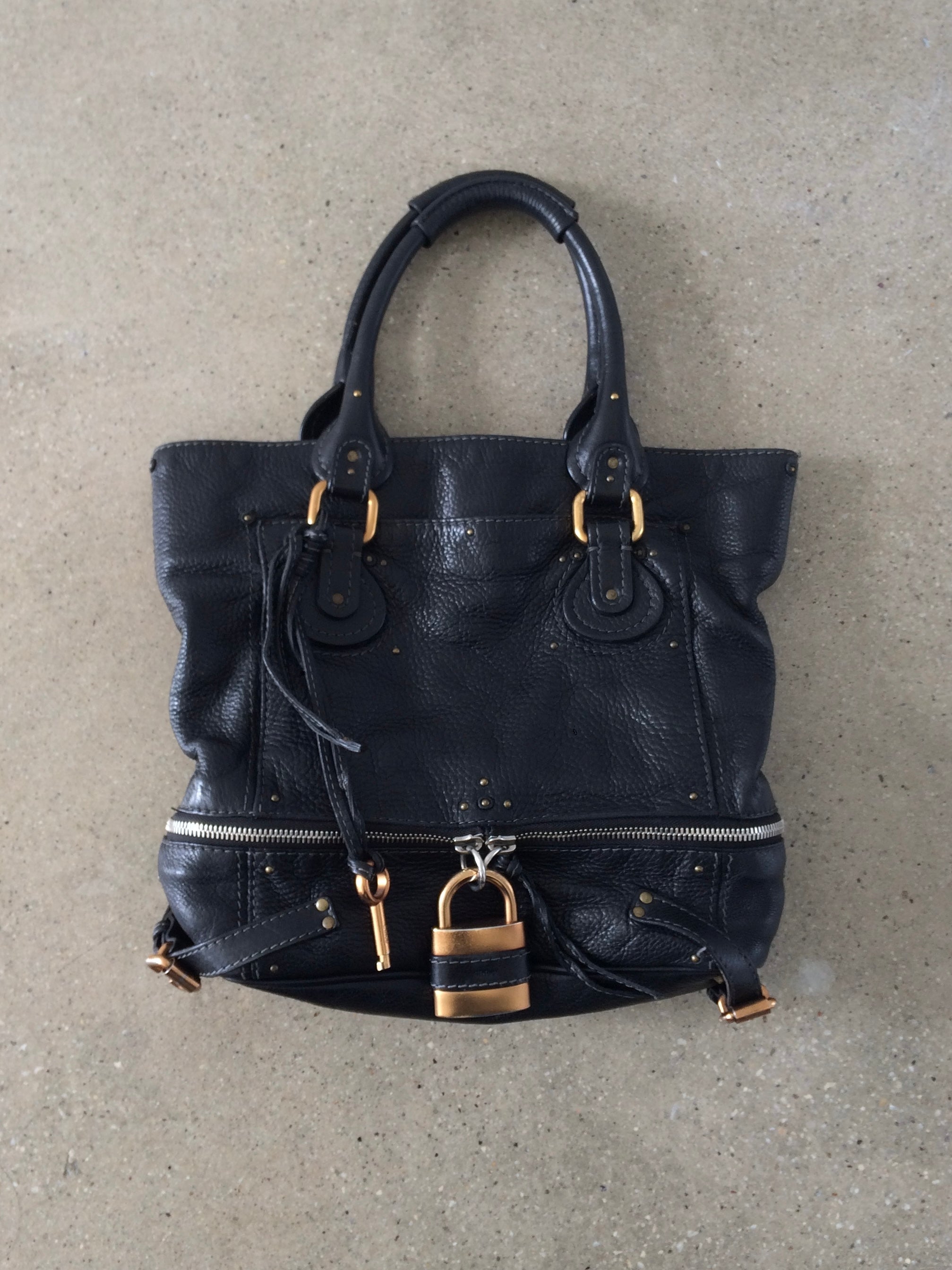 vintage chloe paddington tote bag
