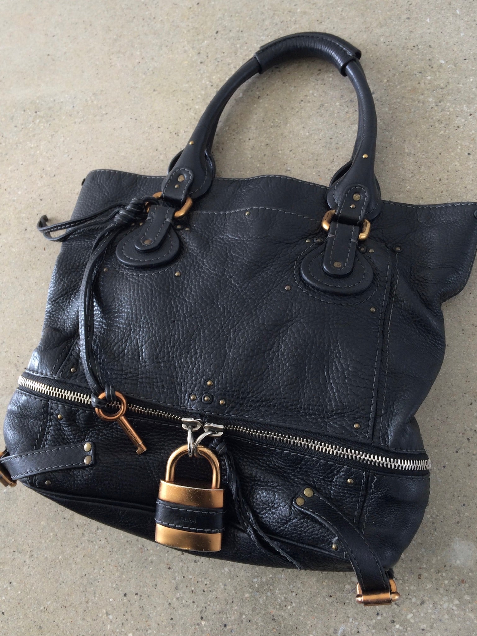 vintage chloe paddington tote bag
