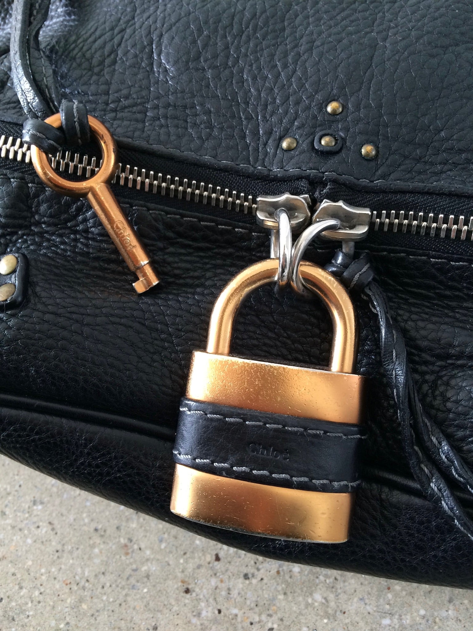 vintage chloe paddington tote bag