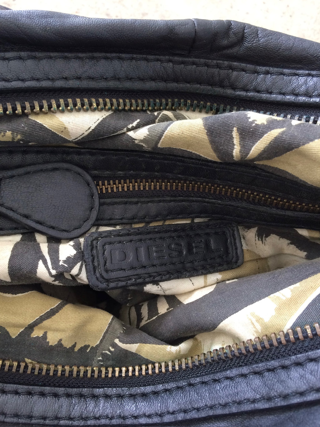 vintage diesel football bag