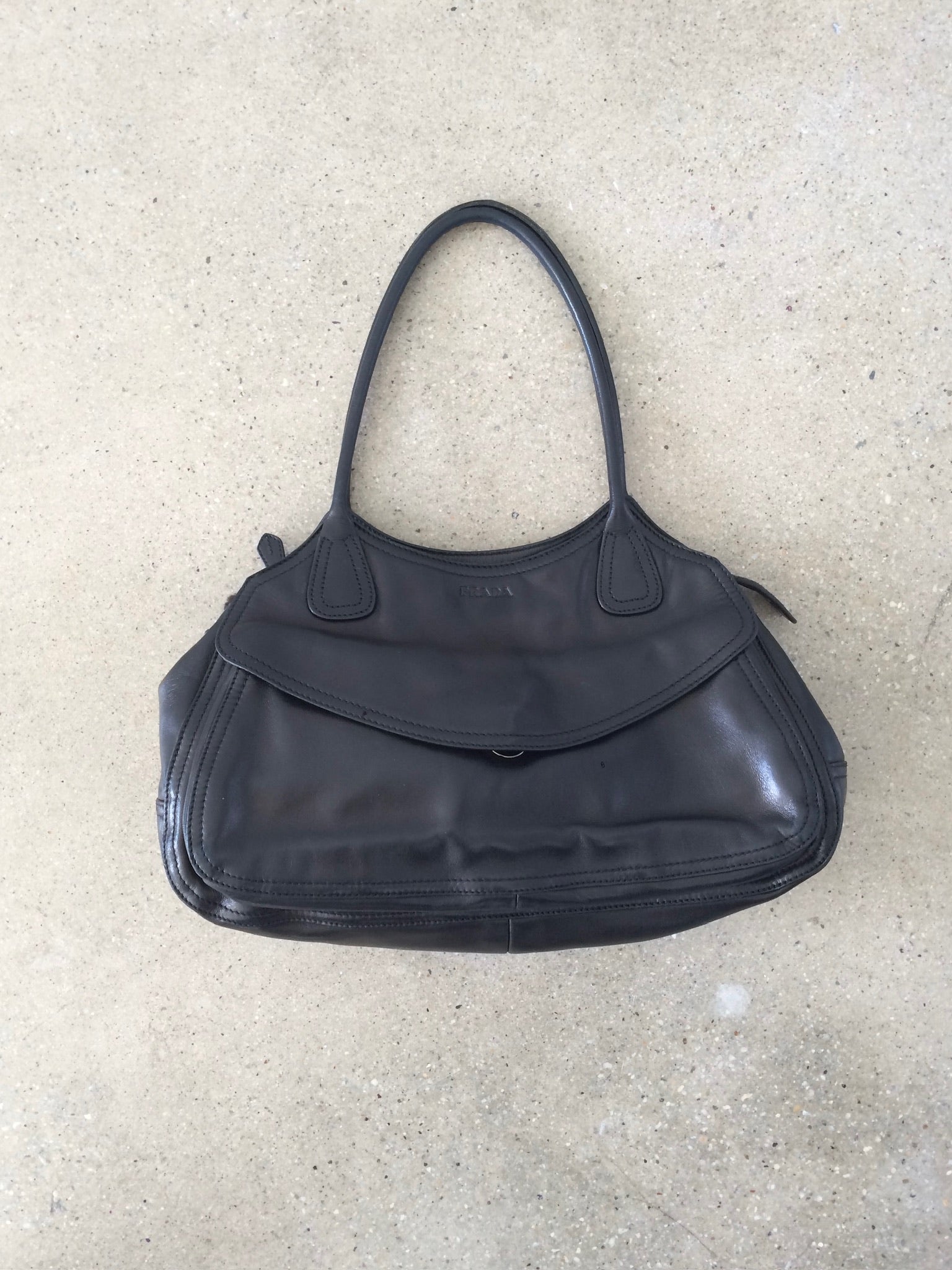 vintage prada pocket flap bag
