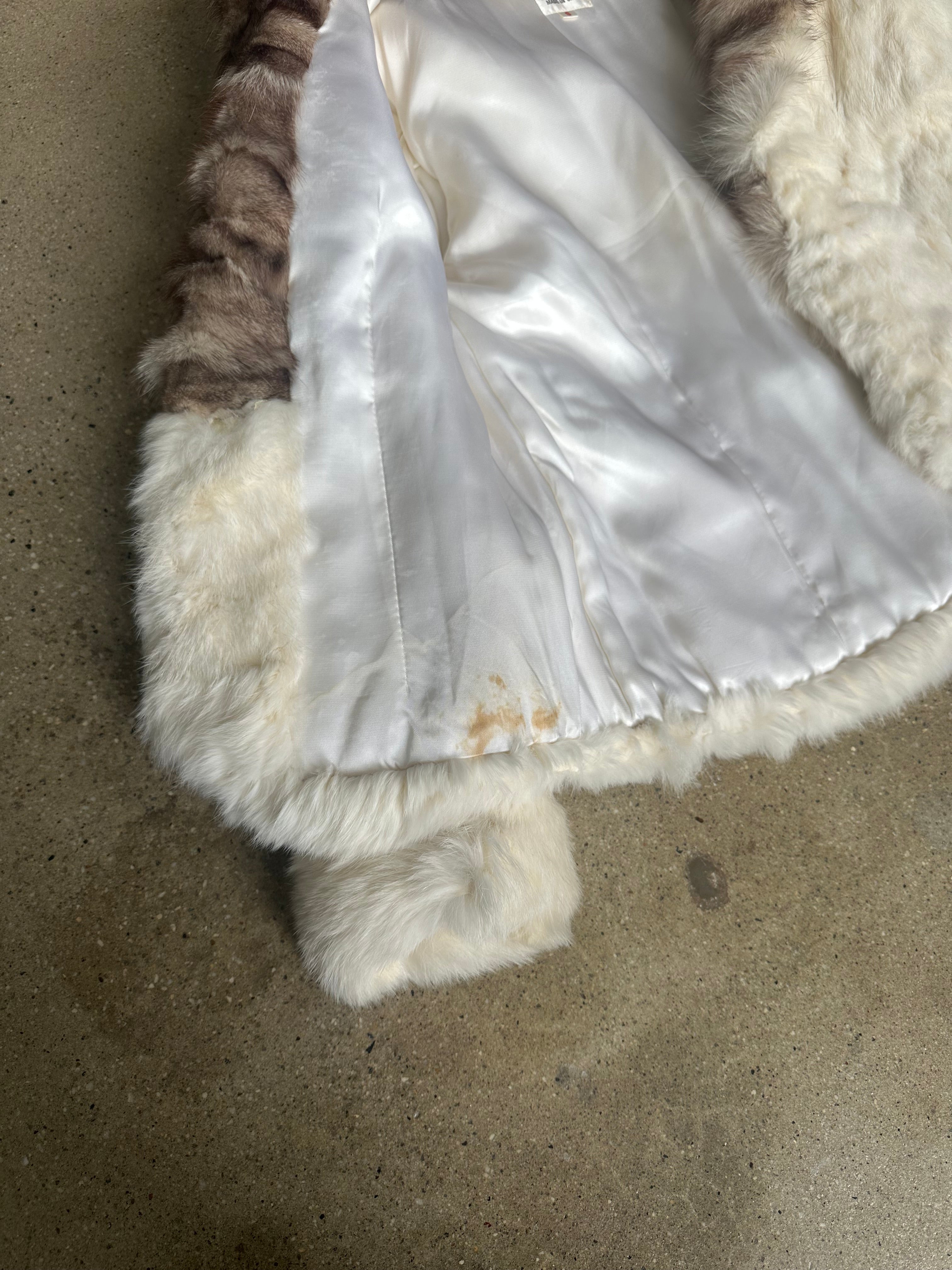 rabbit fur coat