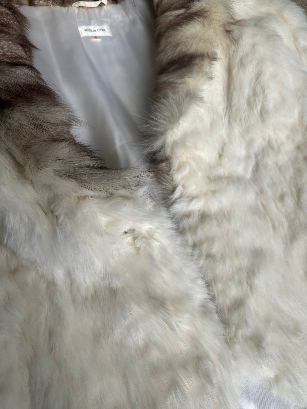 rabbit fur coat