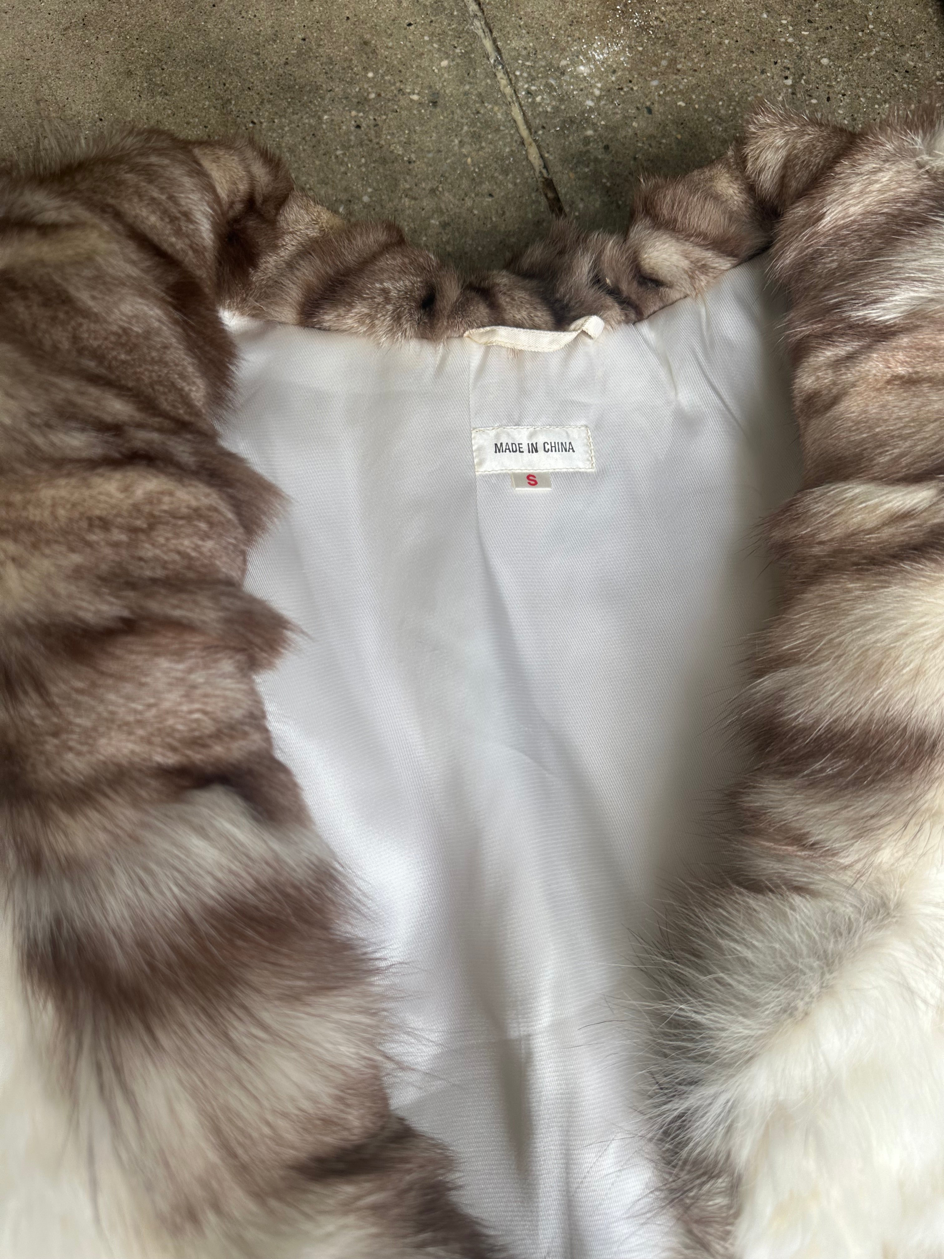 rabbit fur coat